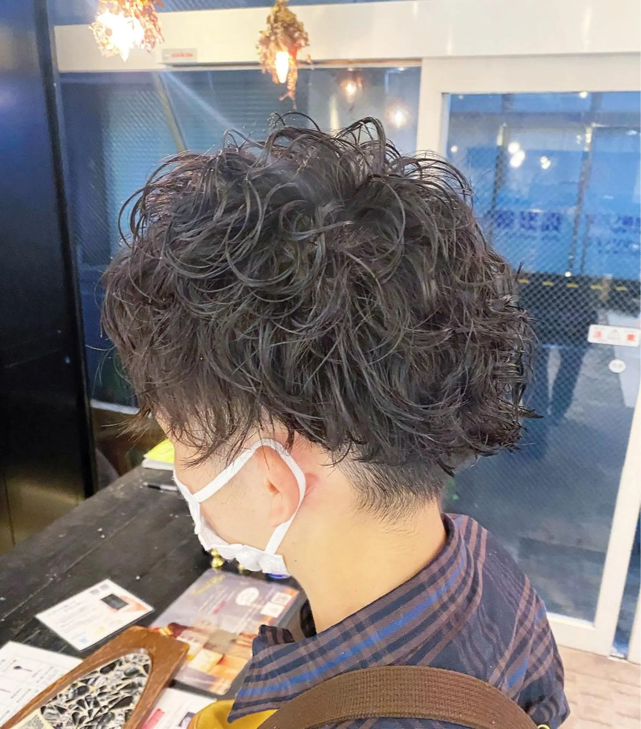 ショート パーマ メンズ バレイヤージュ職人 🔥代表YU-SHIのヘアスタイル