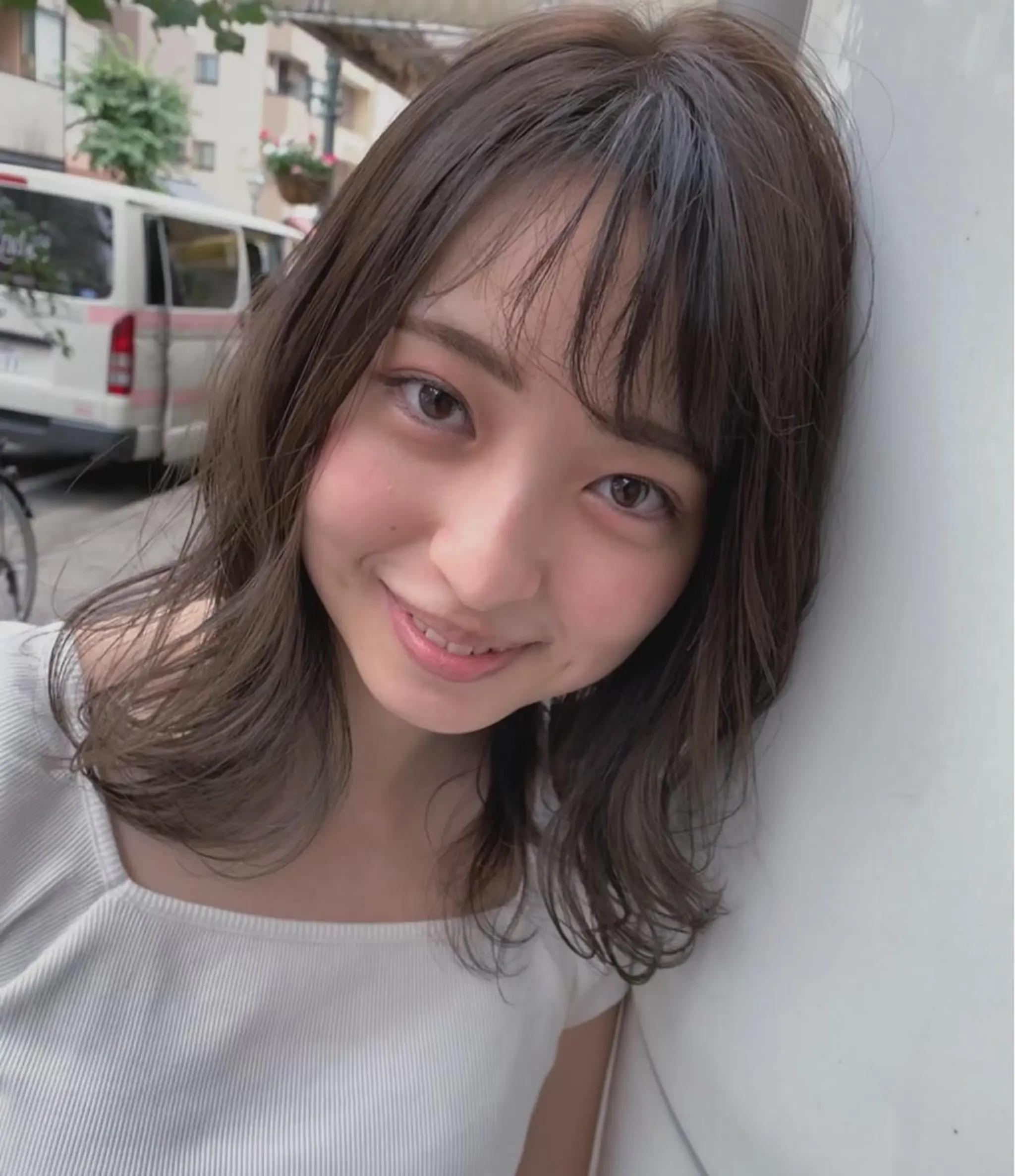 ミディアム カット ヘアカラー トリートメント 村阪 由美子のヘアスタイル