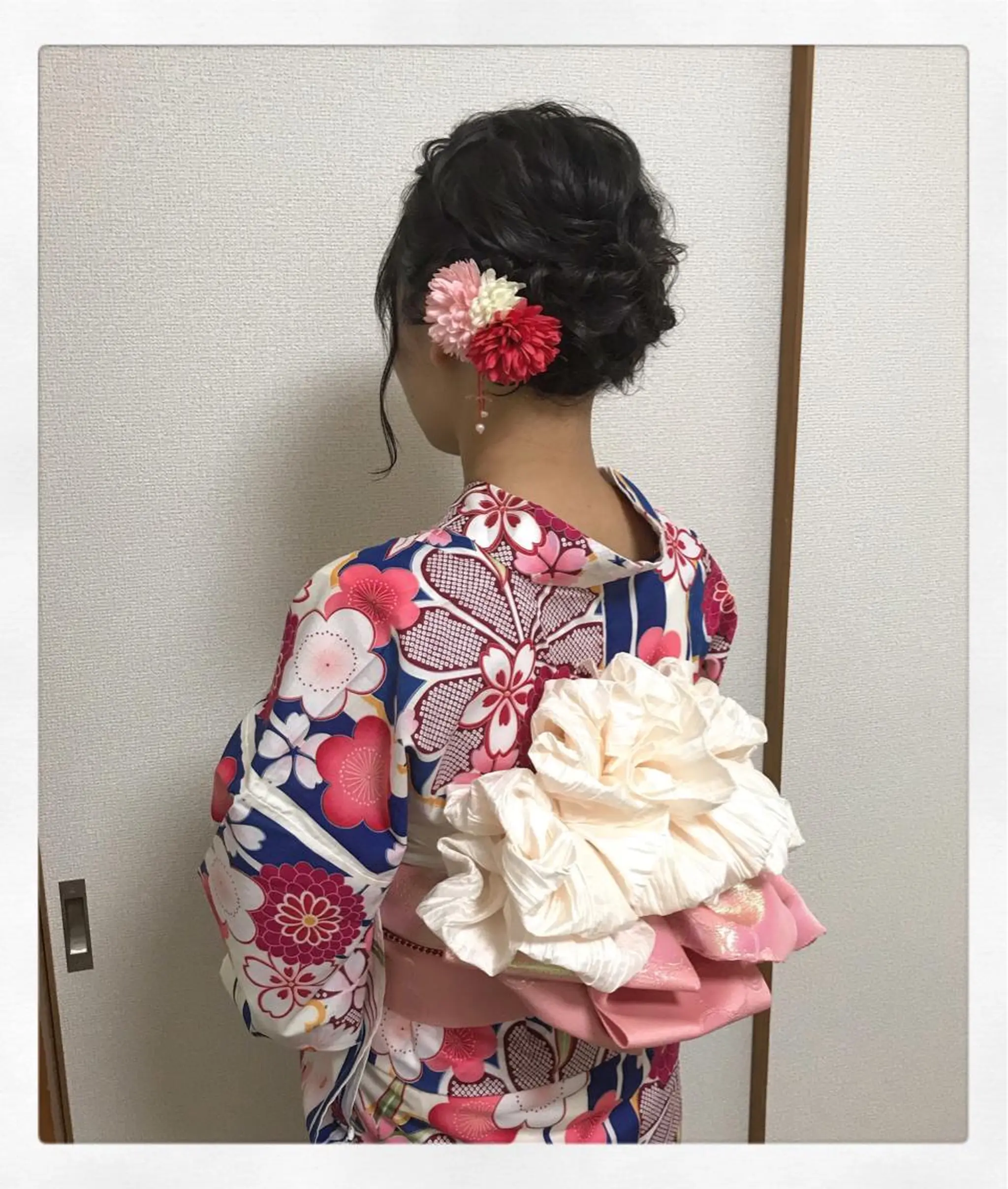 ミディアム ヘアアレンジ ボブ 着付け KANA カナのマツエク・マツパデザイン