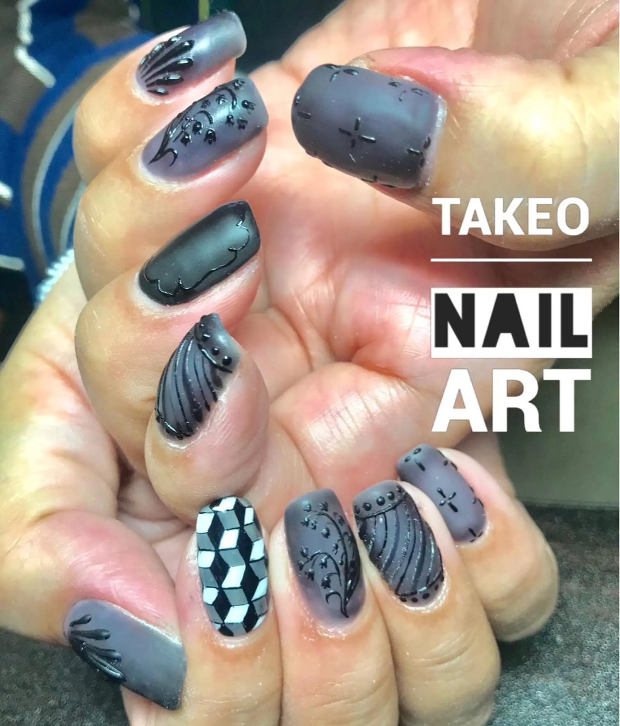 ミディアム ネイル nail&eye Aoのマツエク・マツパデザイン