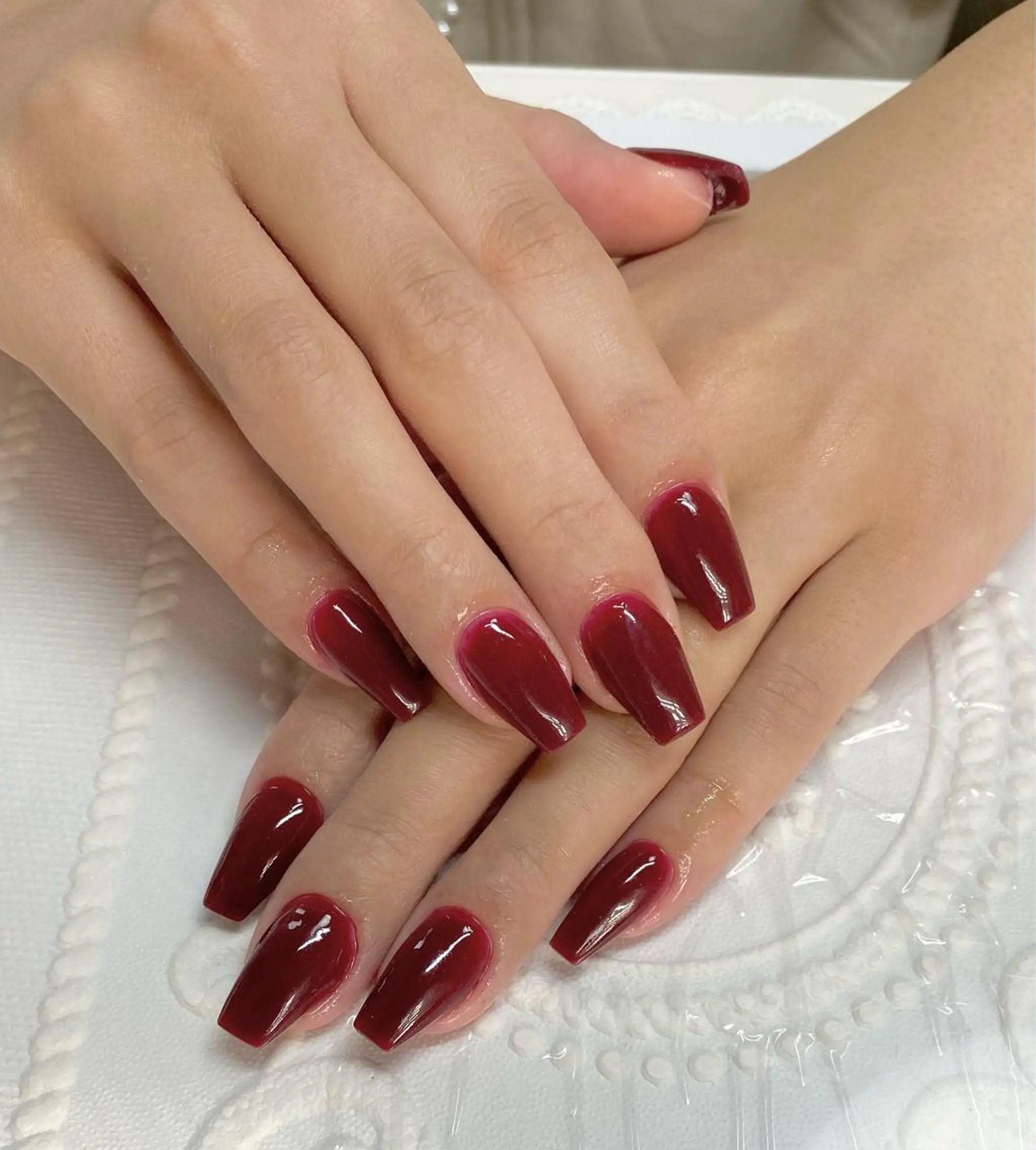 ミディアム ネイル ハンドネイル lune nail_2017のその他イメージ