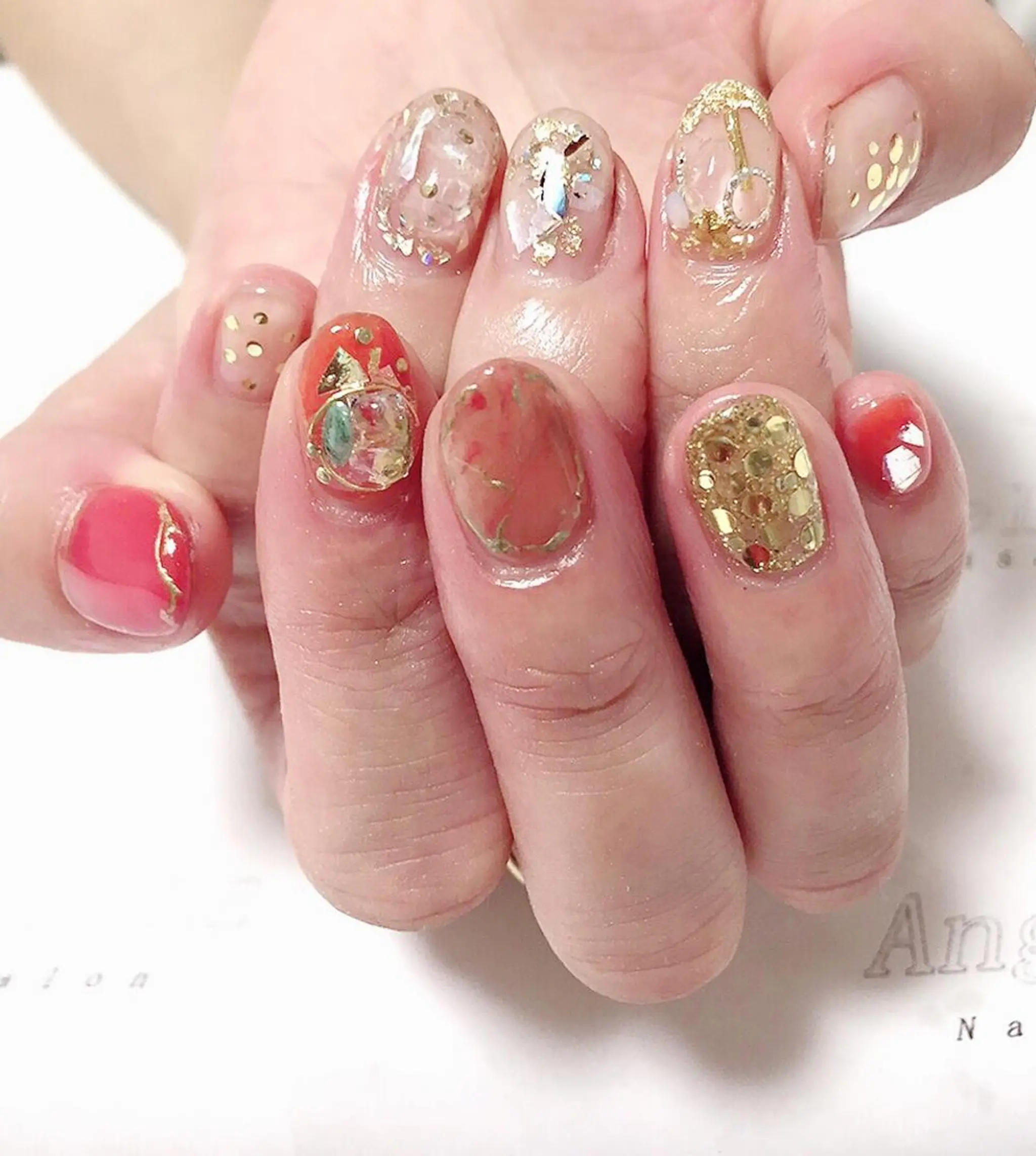 ネイル Angelica ネイリストのネイルデザイン