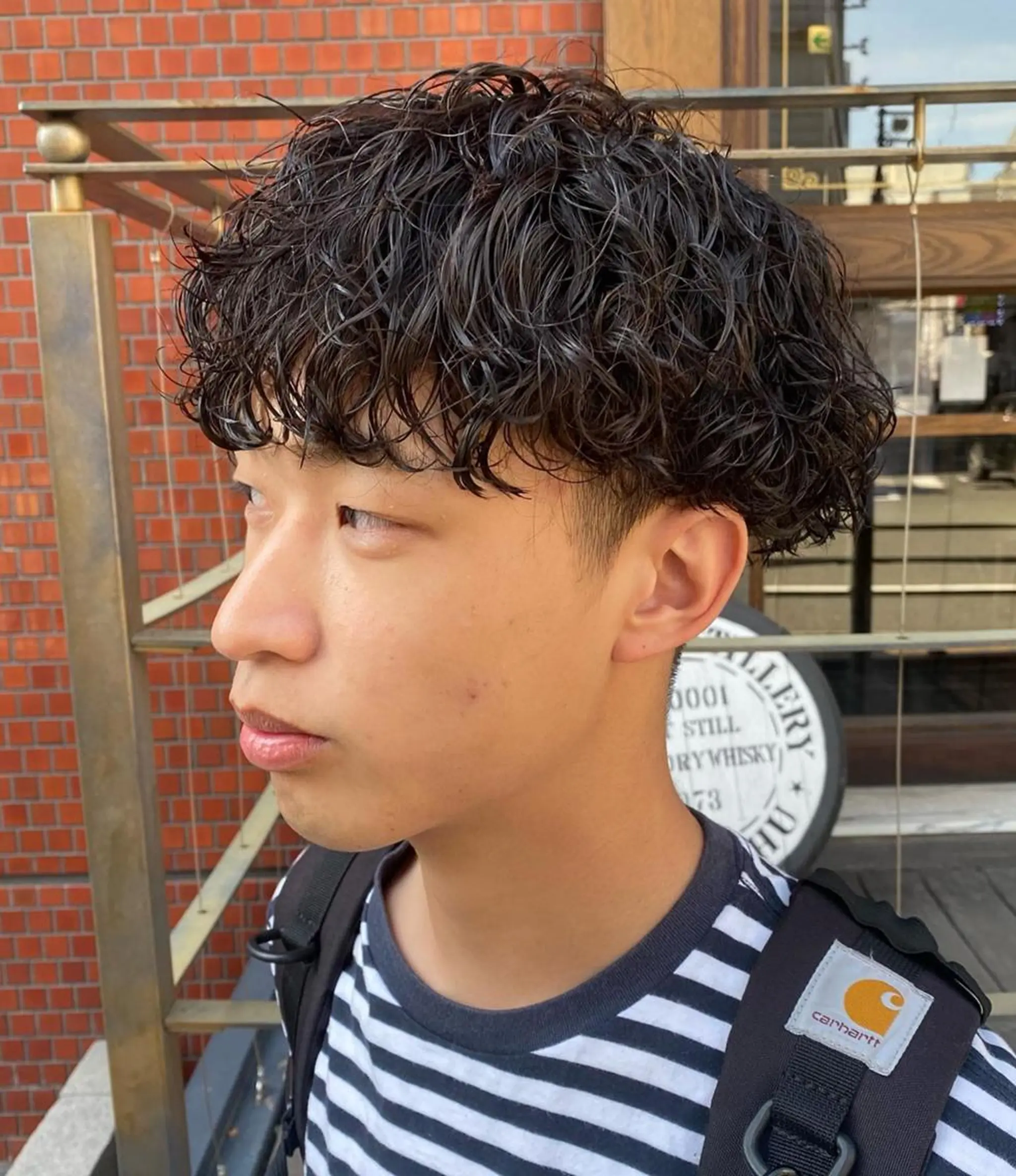 パーマ メンズ フェードカット メンズパーマ プードルパーマ メンズツイストパーマ ツイストスパイラルパーマ 年間2000名担当◎ パーマ職人/仲原佑樹のヘアスタイル