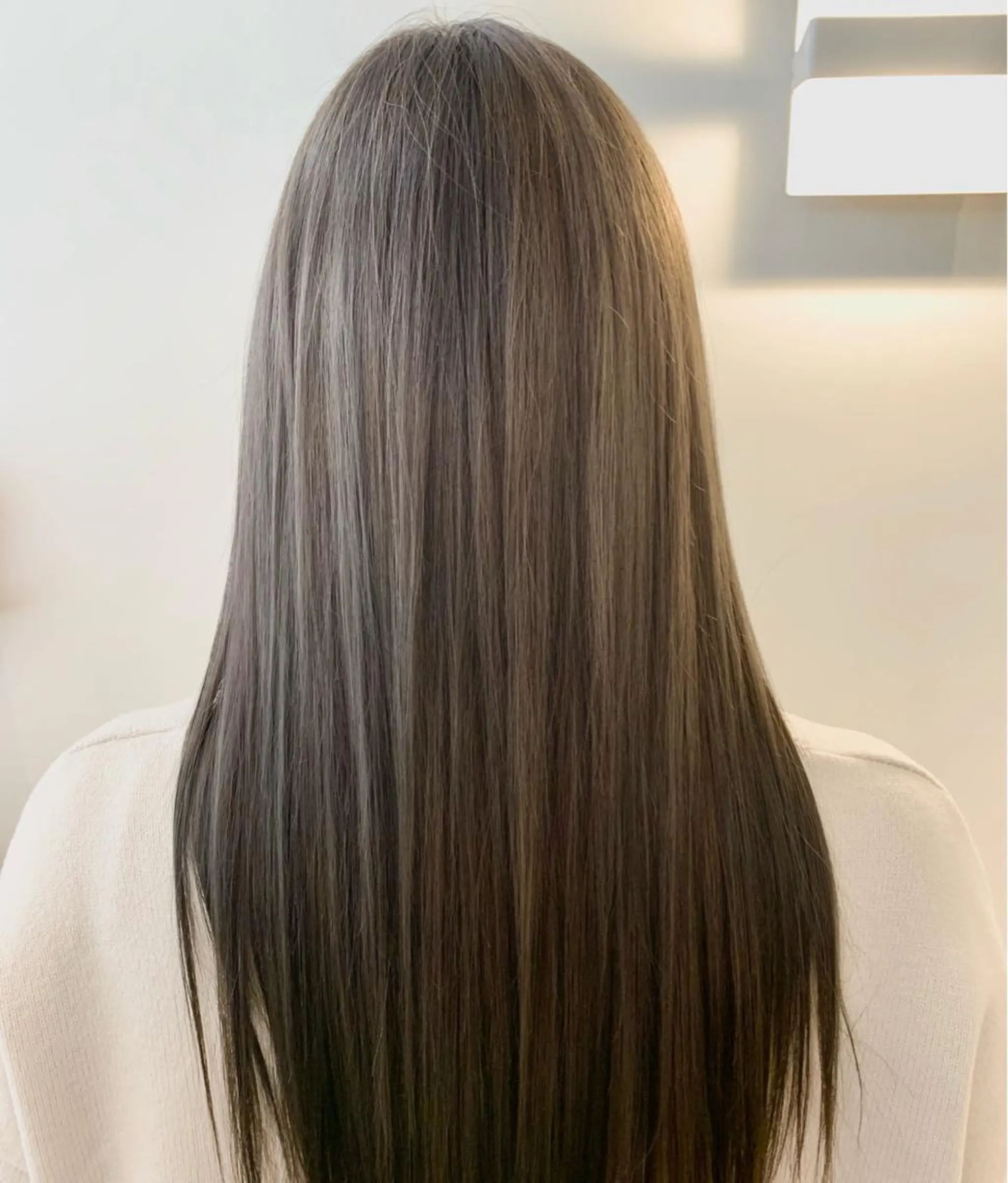 ロング カラー 透明感カラー ダブルカラー グレージュ 似合わせカラー/艶 髪質改善/ヨシザキのヘアスタイル