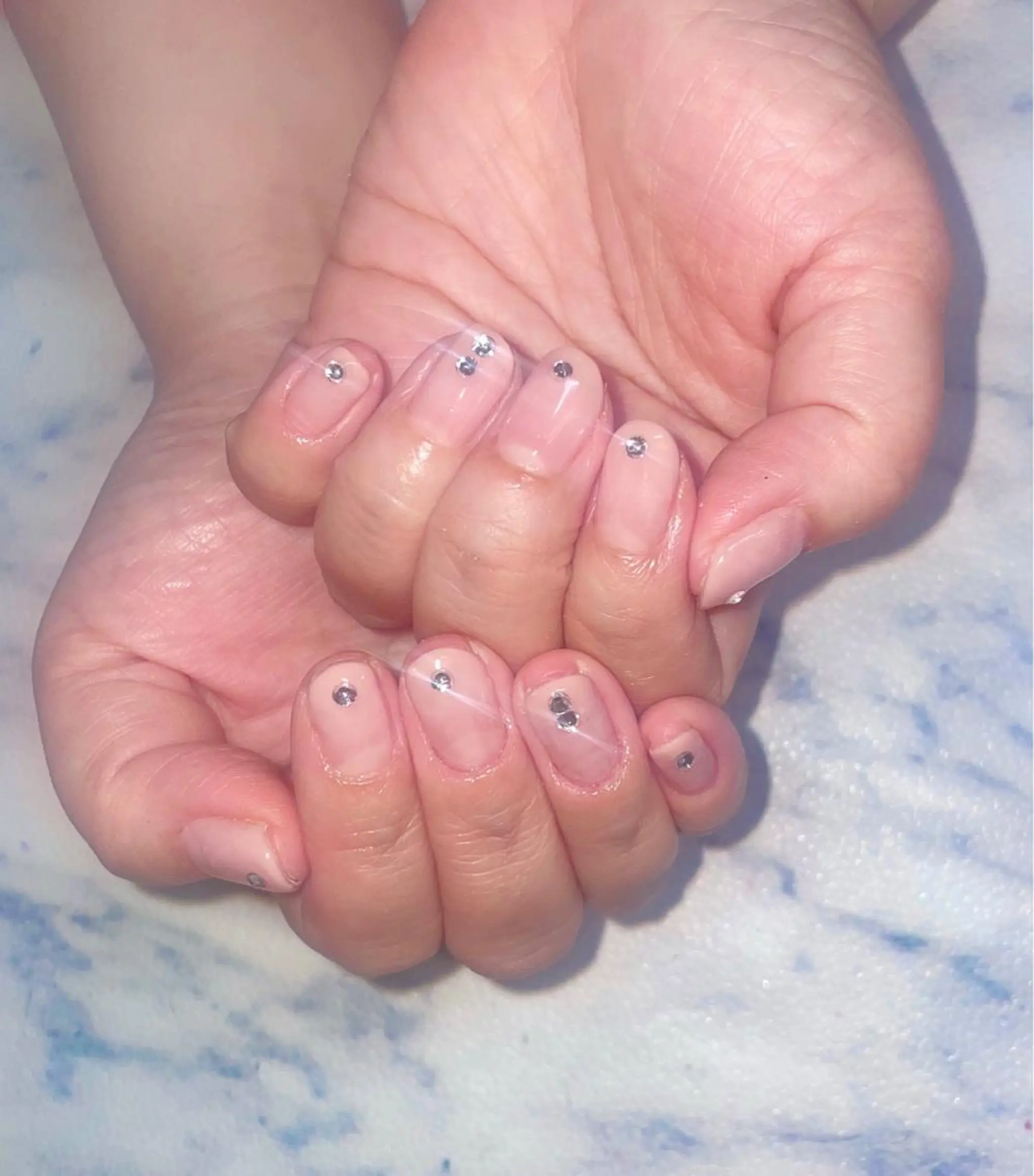 ネイル ストーンネイル ハンドネイル 松森 千夏のネイルデザイン