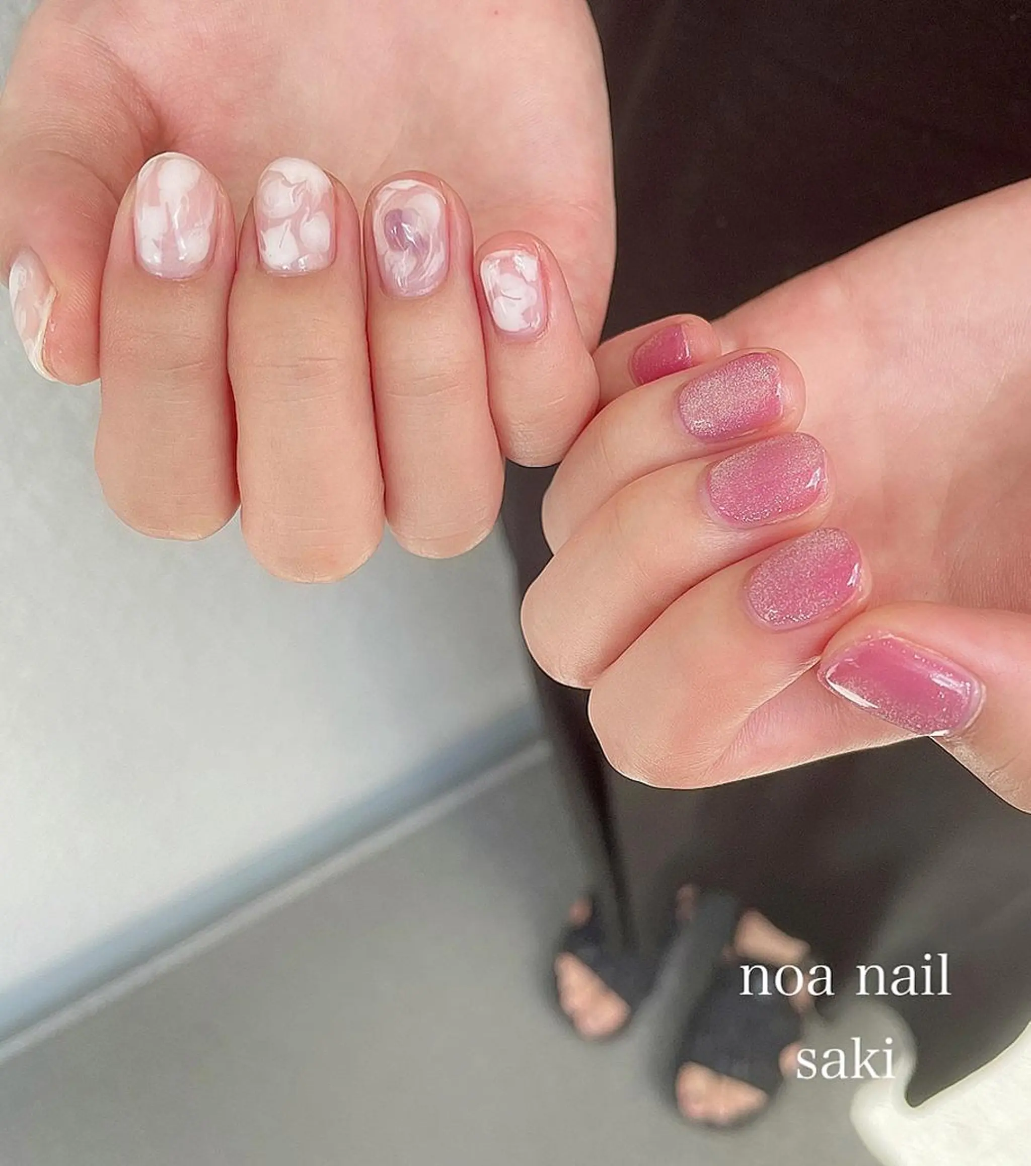 ネイル アートネイル ジェルネイル 氷ネイル・うるうるネイル マグネットネイル ミラーネイル nailsalon noa所属・nailsalon noaのネイルデザイン