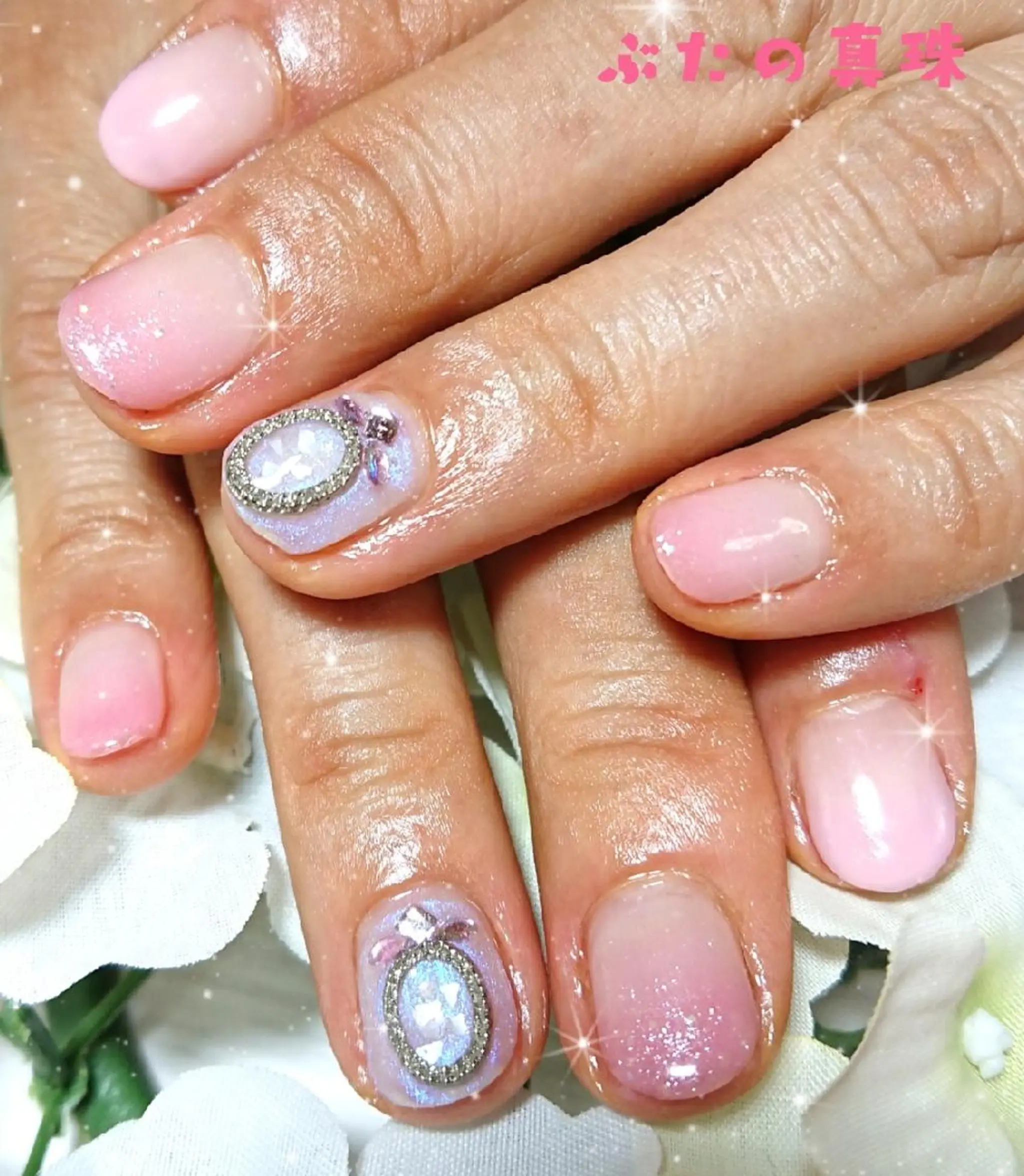 ネイル ピンク ハンドネイル 林 珠里のネイルデザイン