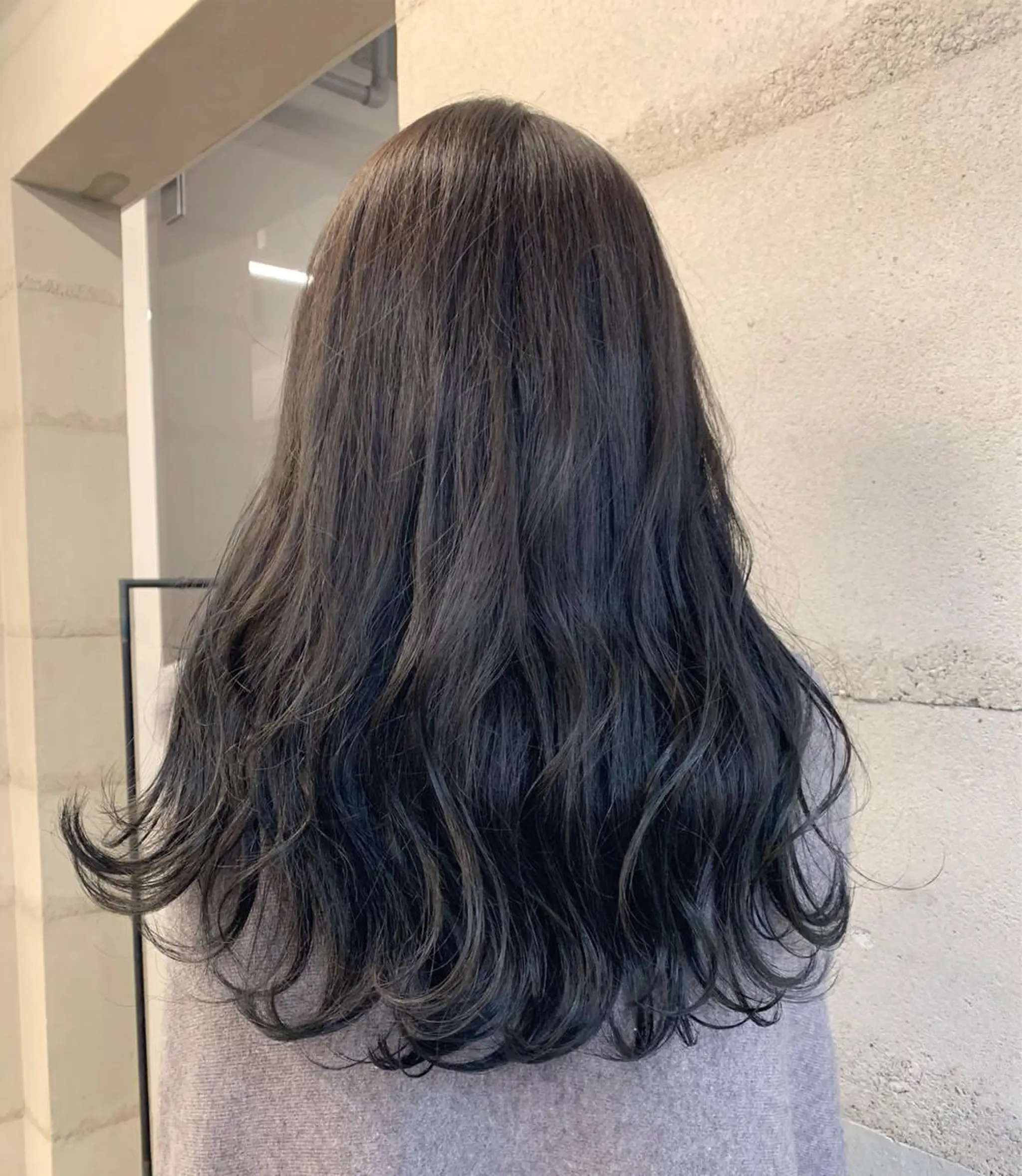 セミロング カラー カット ヘアカラー トリートメント 透明感/オリーブ/ グレージュ/YUKAのヘアスタイル