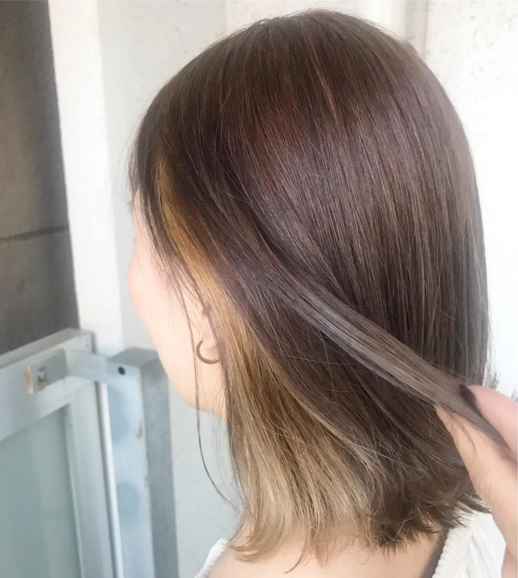 ミディアム カラー オーストヘアー ミコ所属・岩谷/ブリーチ 🫧透明感カラーのヘアスタイル