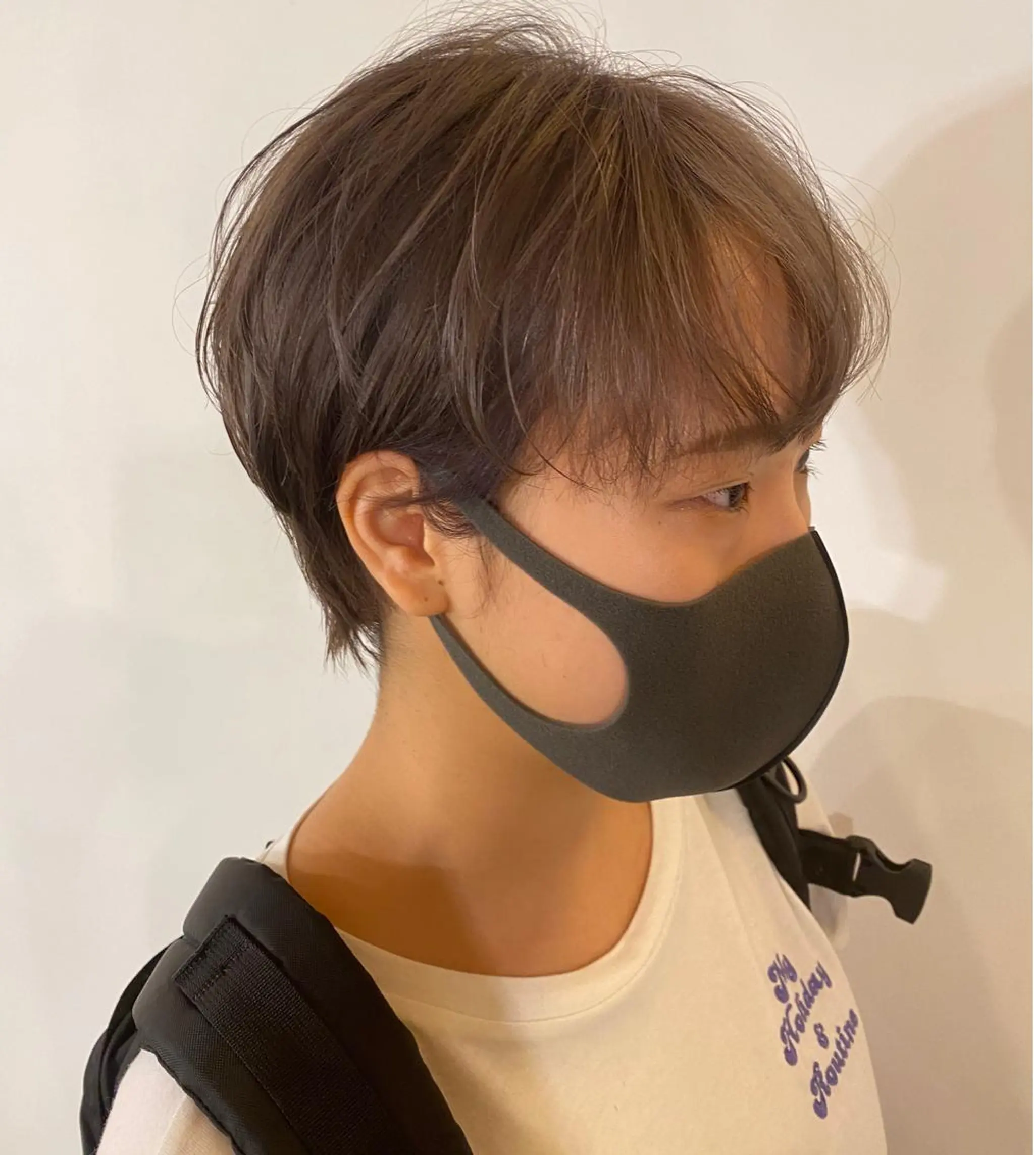 ショート カラー ベージュカラー ハイトーンカラー ミルクティーベージュ ショートヘア ヘアカラー トリートメント 小顔ショート/ボブ/ 川口京佑のヘアスタイル