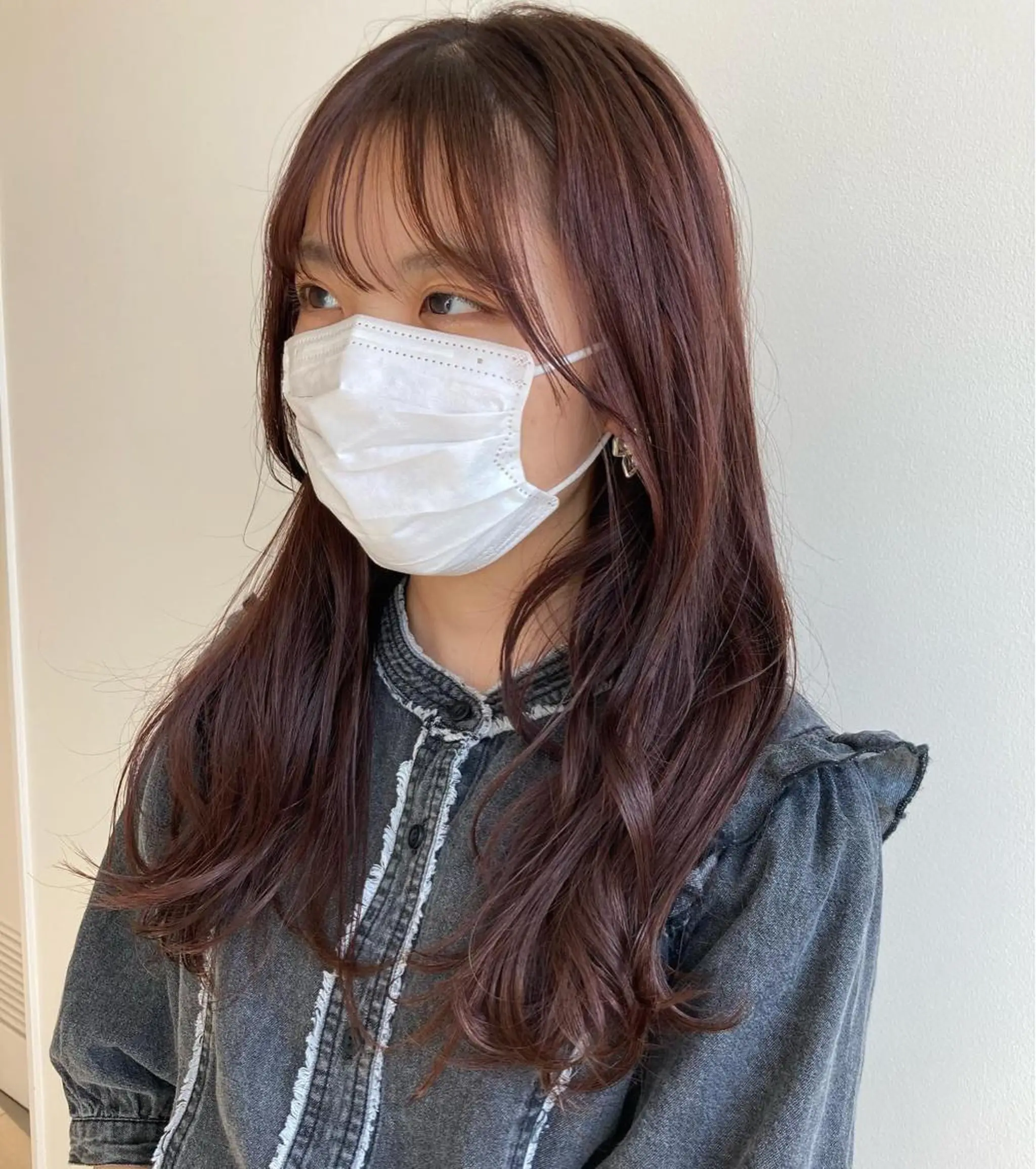 ロング カラー ブラウンカラー ピンクカラー ピンクブラウン nono/パーマ /顔まわりカット🐈のヘアスタイル