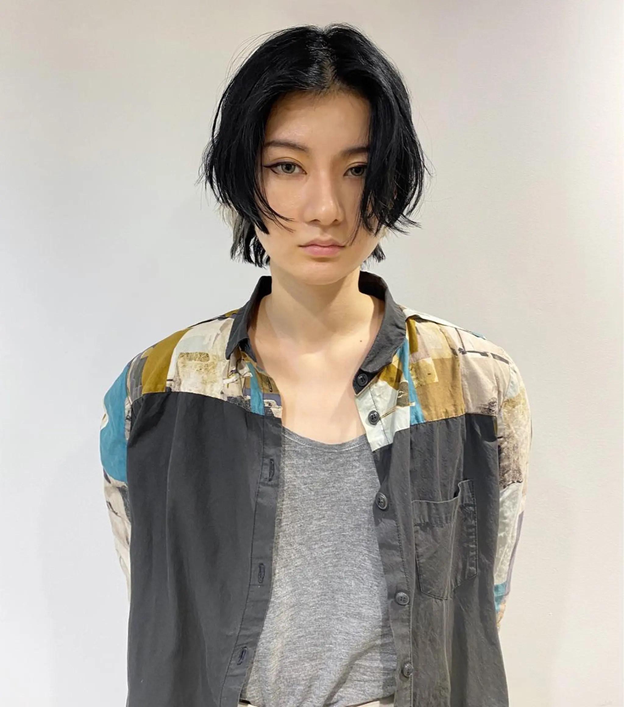 ショート カラー ヘアアレンジ メンズ 【姫カット】 ナカムラコウキのヘアスタイル