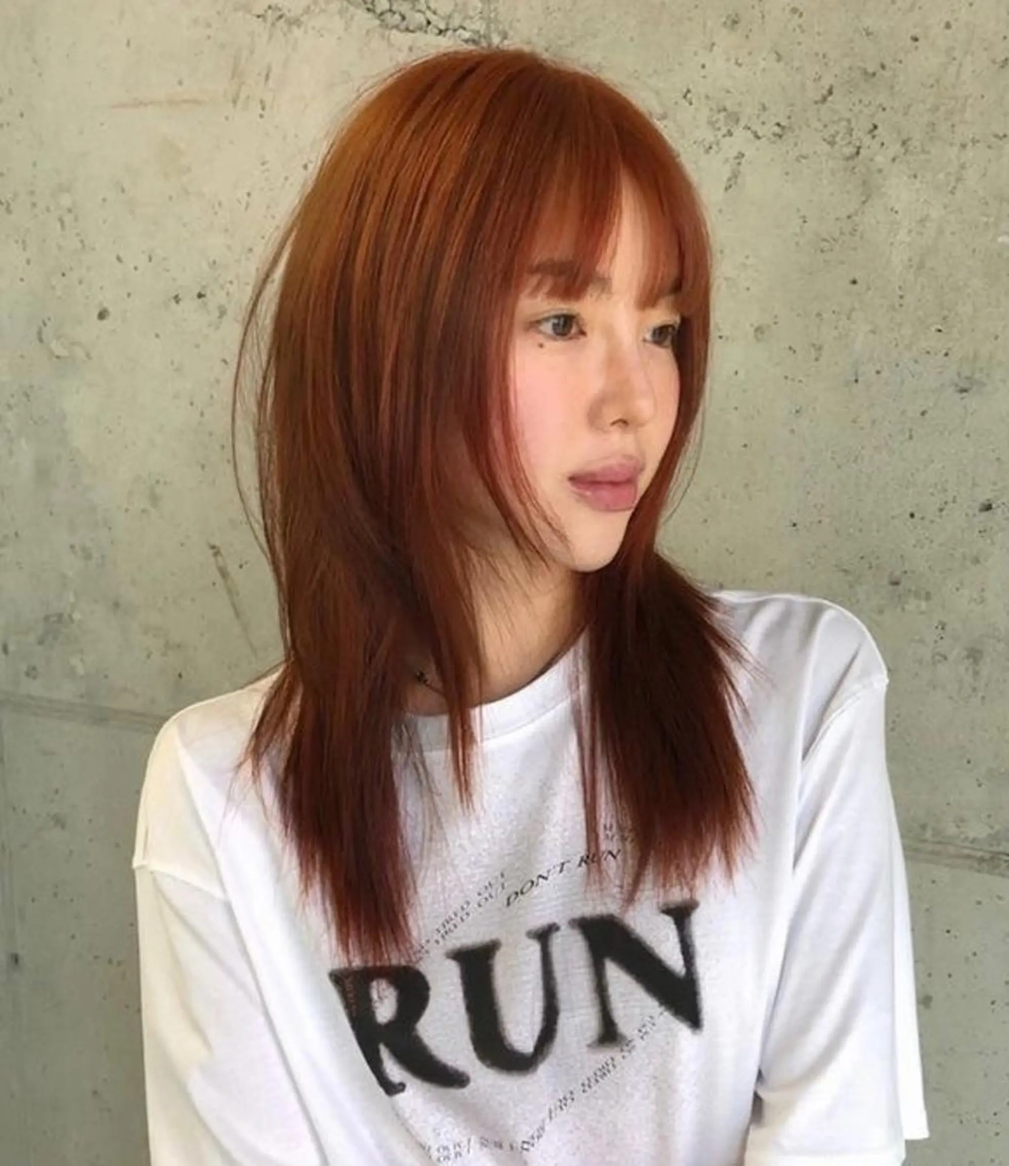 セミロング カット R 横浜【アール】所属・ハイトーン/韓国 ヘア　momo˚✧₊のヘアスタイル