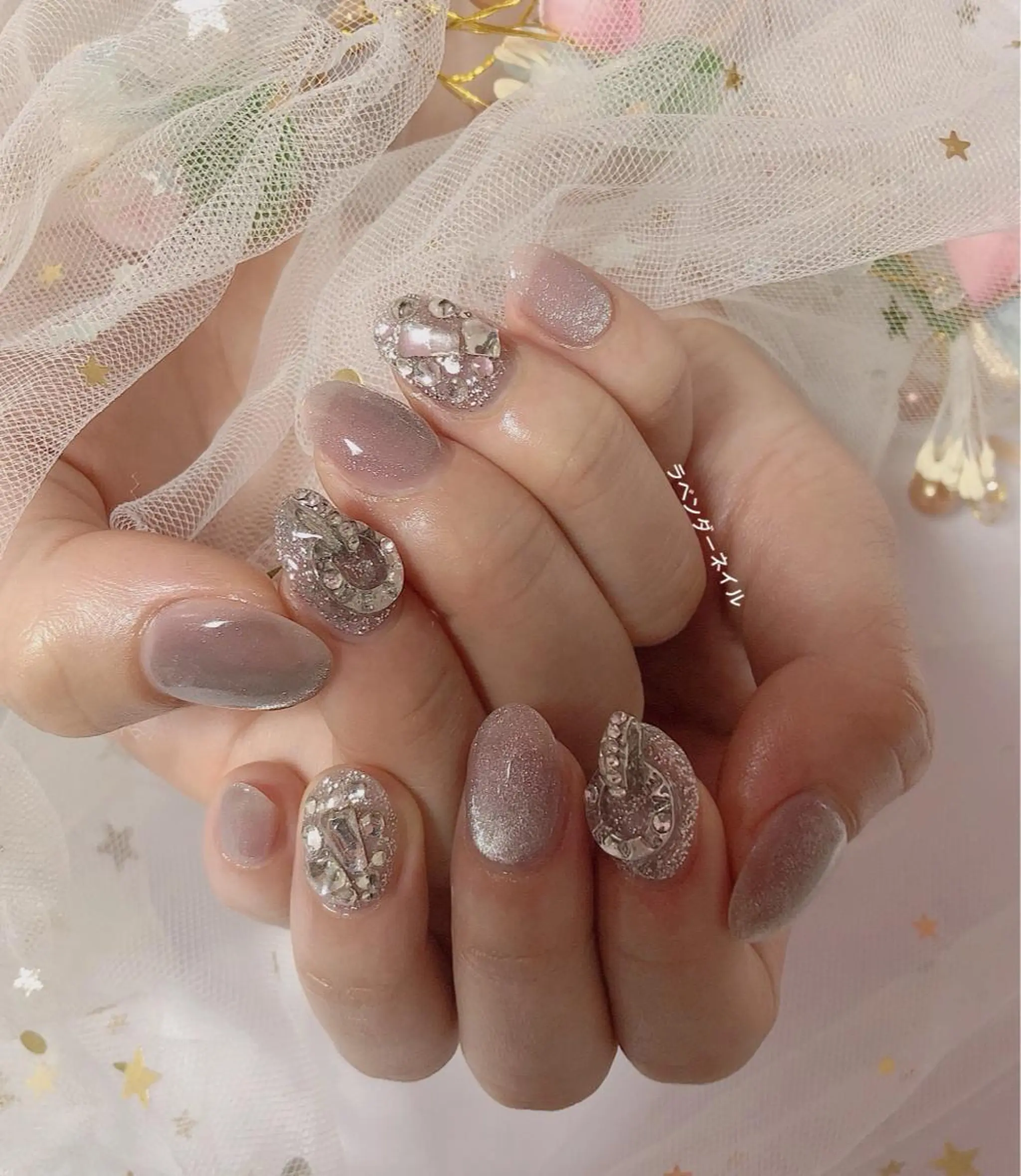 ネイル ラベンダー💖日暮里 ルル💖ネイルのネイルデザイン