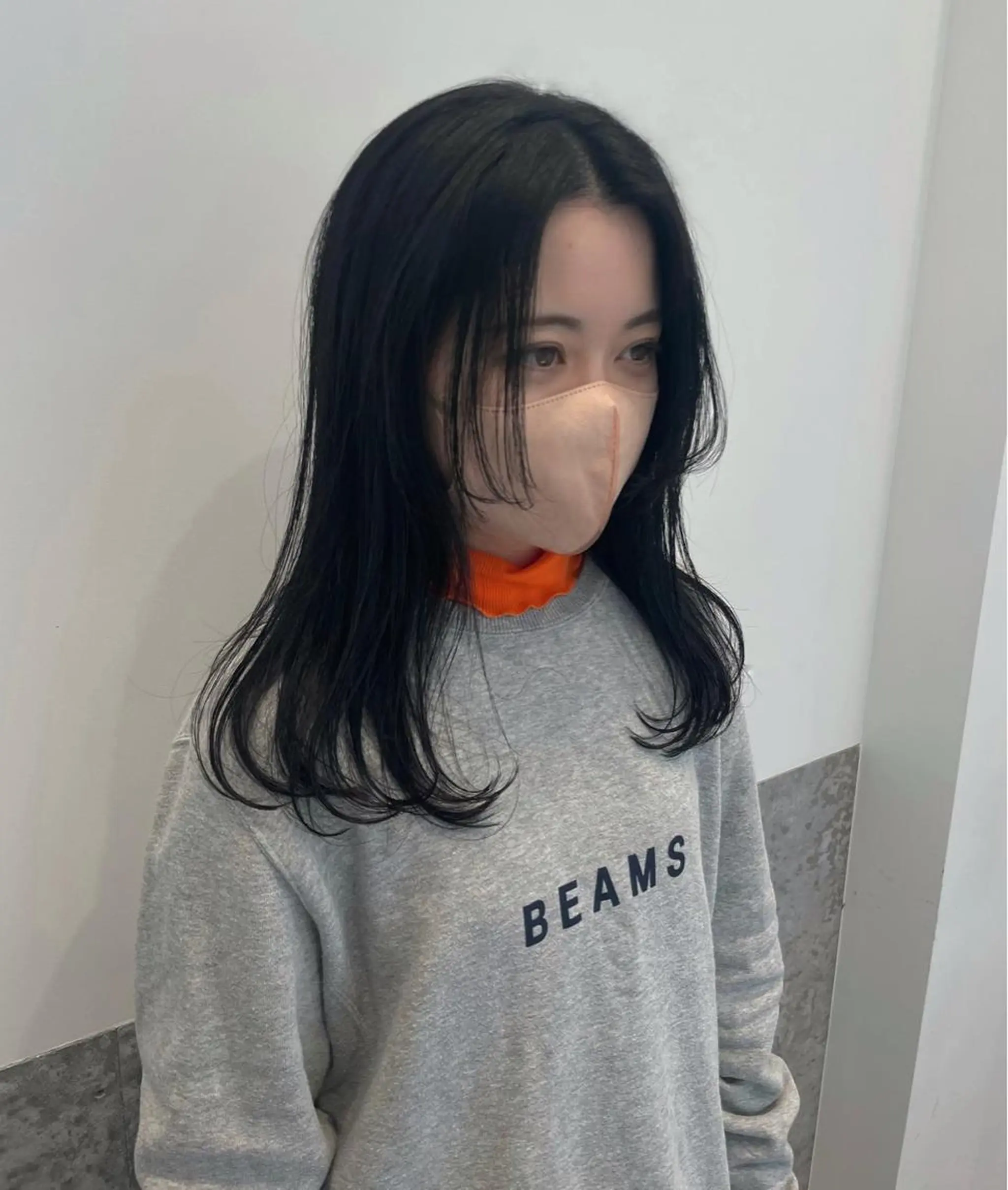 セミロング パープルカラー 東京の技術を 京都で✂︎🕊️💖のヘアスタイル