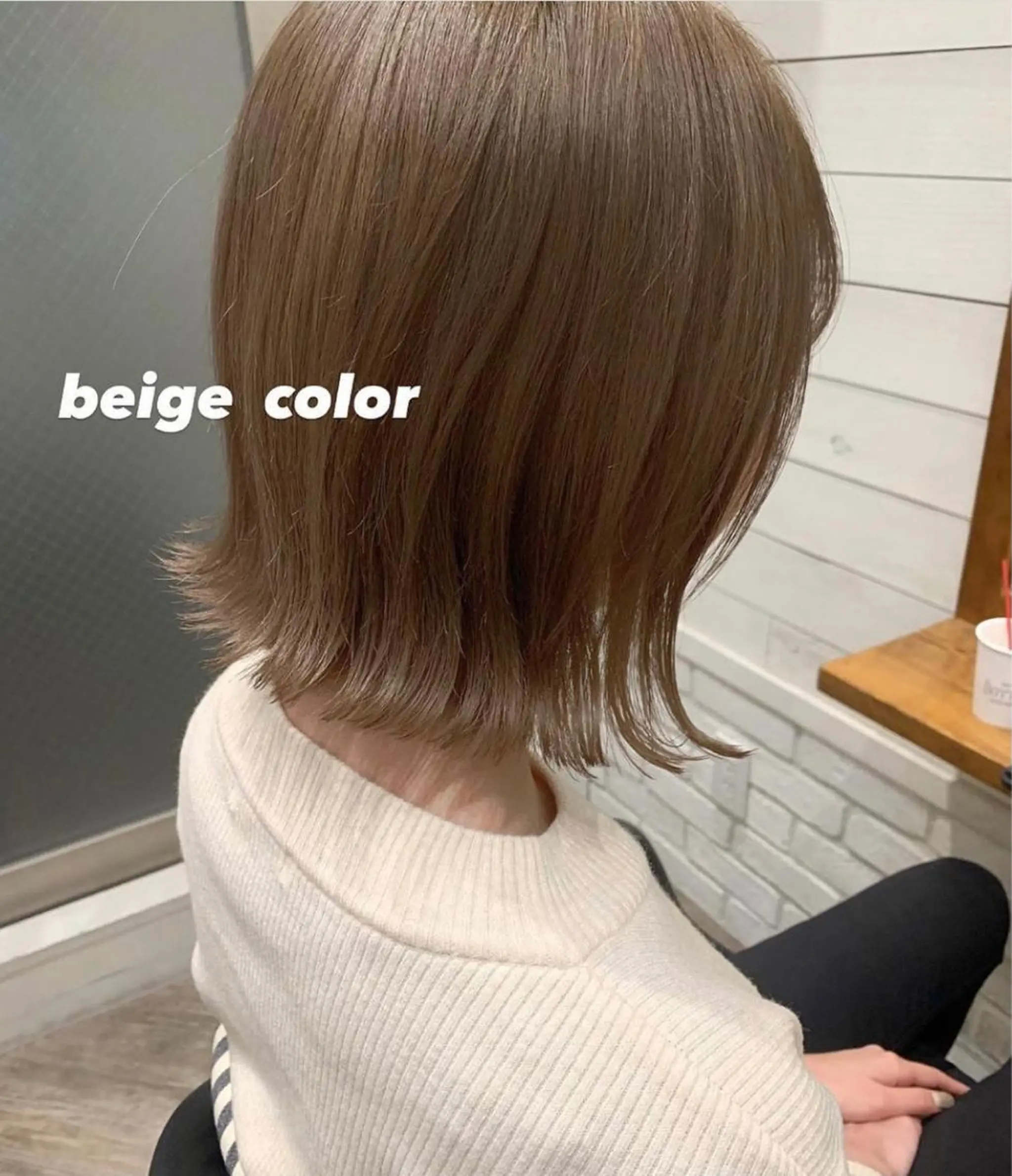 ミディアム カラー ヘアアレンジ ベージュカラー ブリーチ 🌟アレンジが似合う カラー🌟Rumiのヘアスタイル