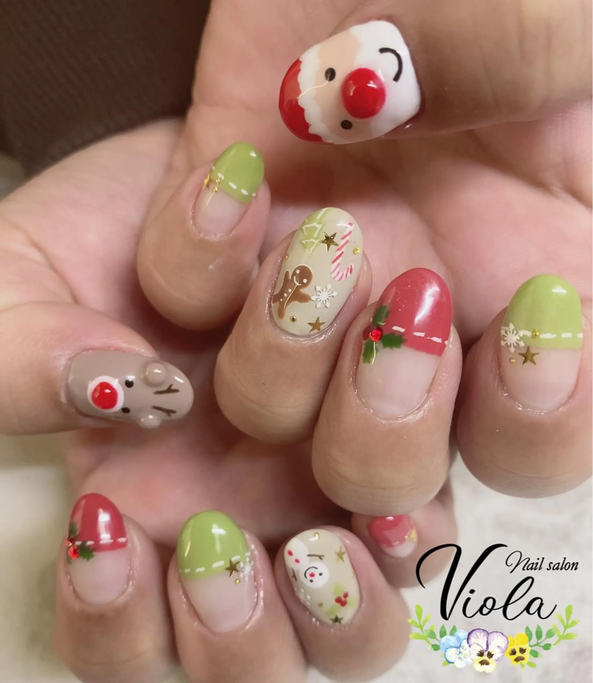 ネイル 冬ネイル クリスマス Nailsalon Viola所属・ネイルサロン Violaのネイルデザイン