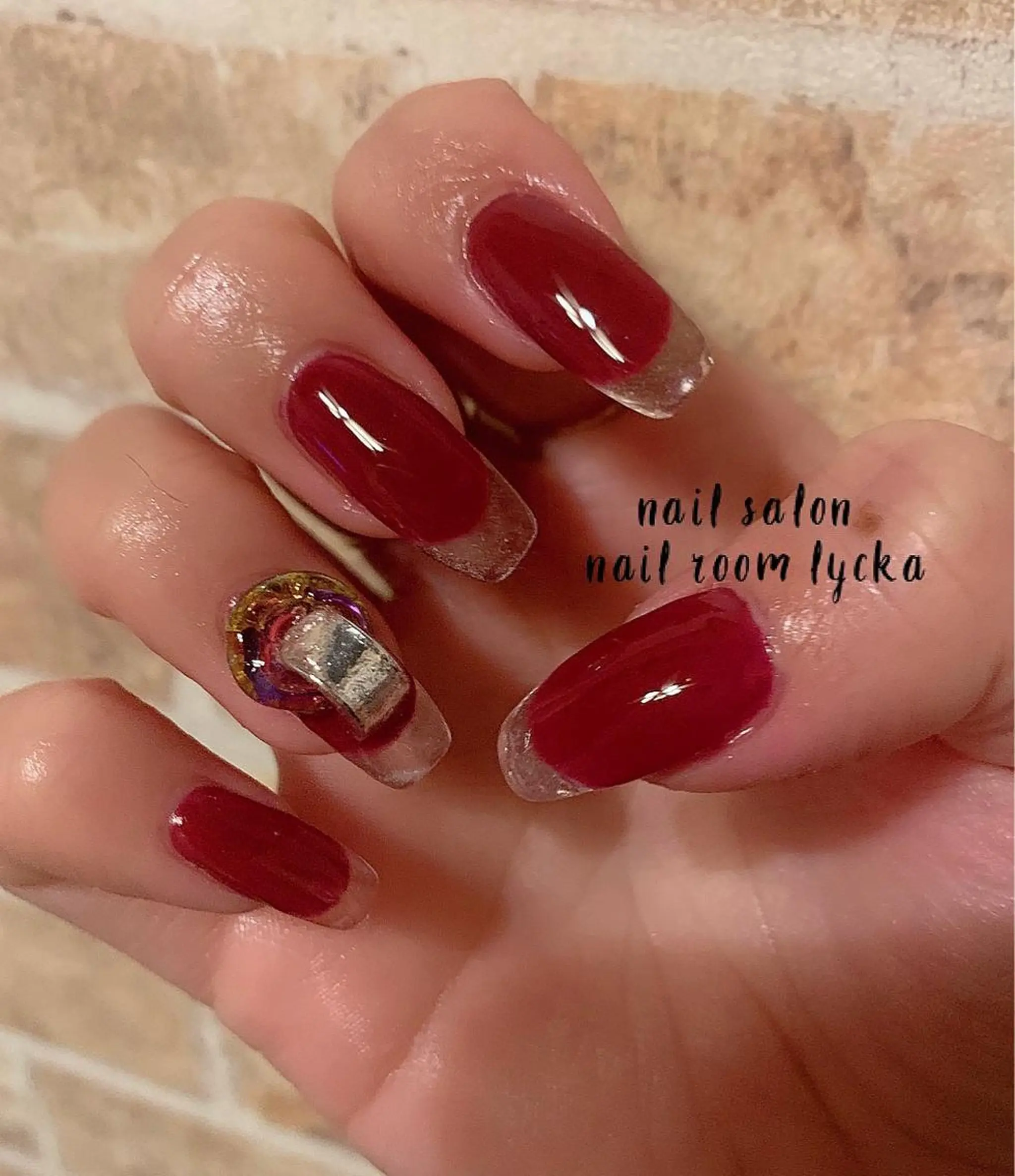 ネイル クリアネイル フレンチネイル ジェルネイル パラジェル 冬ネイル ﾈｲﾙﾙｰﾑﾘｯｶ 𝐦𝐚𝐲𝐮のネイルデザイン