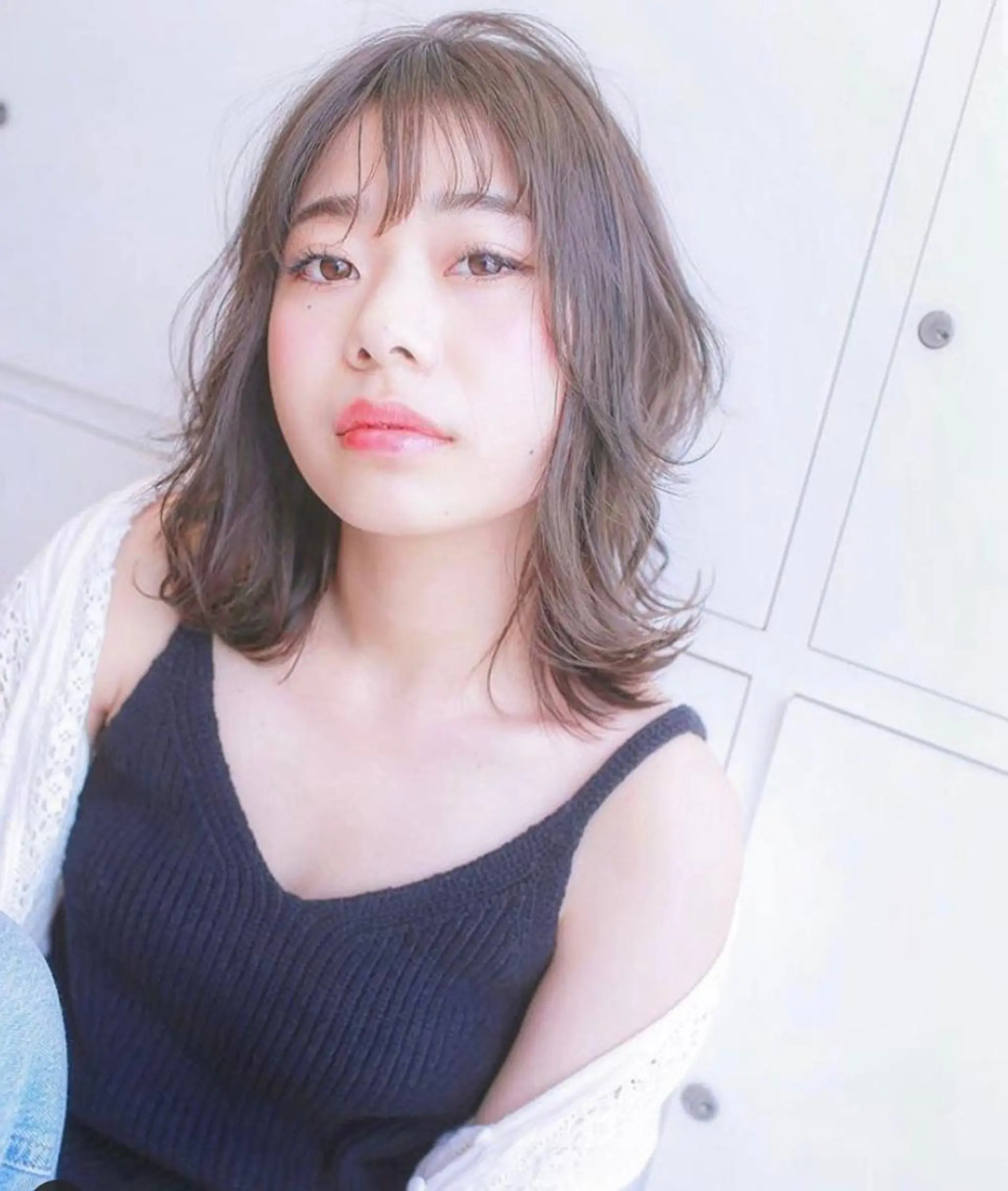 ミディアム 🦋ミルクティーベー ジュ🦋mayukiのヘアスタイル