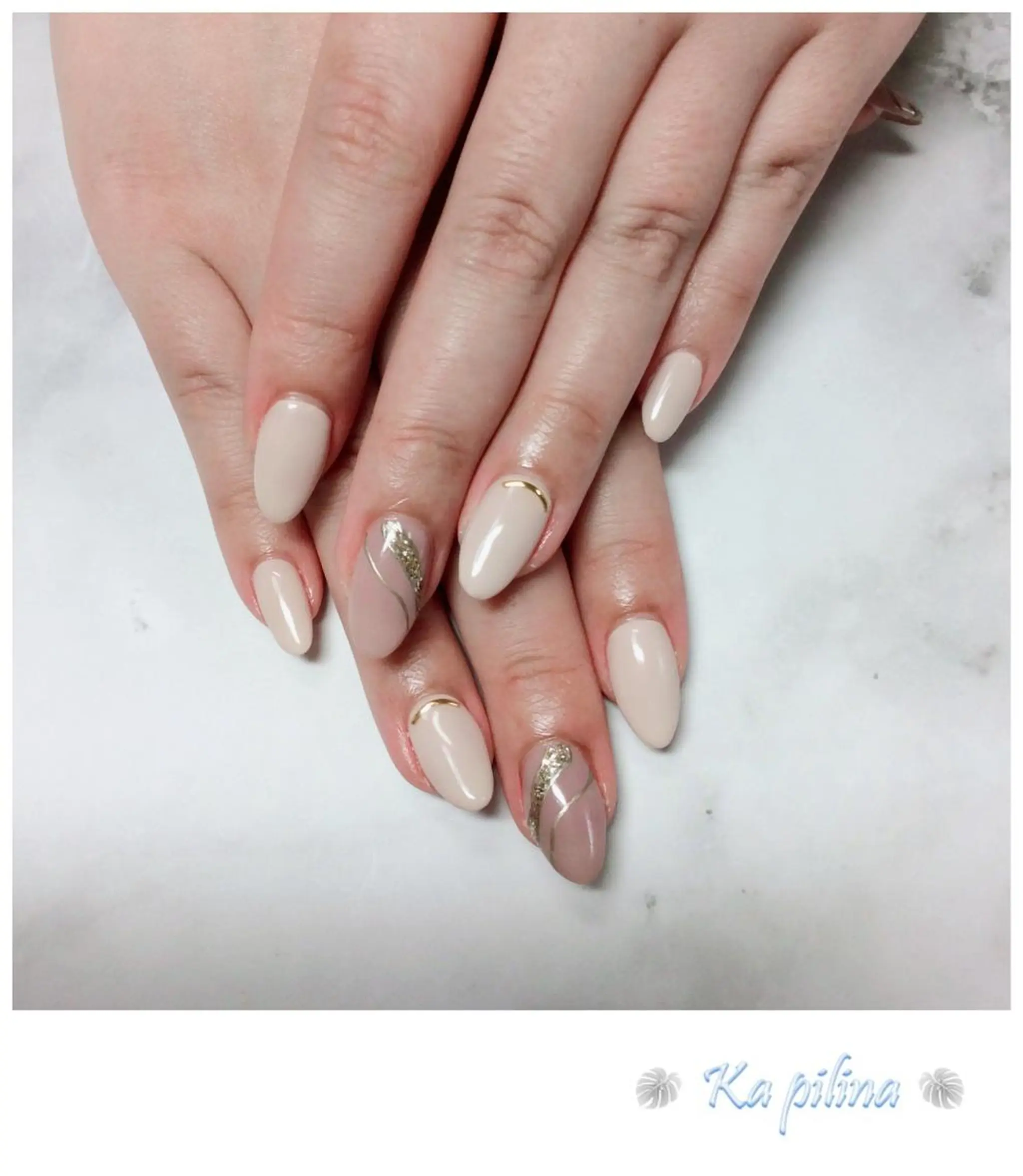 ネイル オフィスネイル シンプルネイル Nail salon Ka pilinaのネイルデザイン