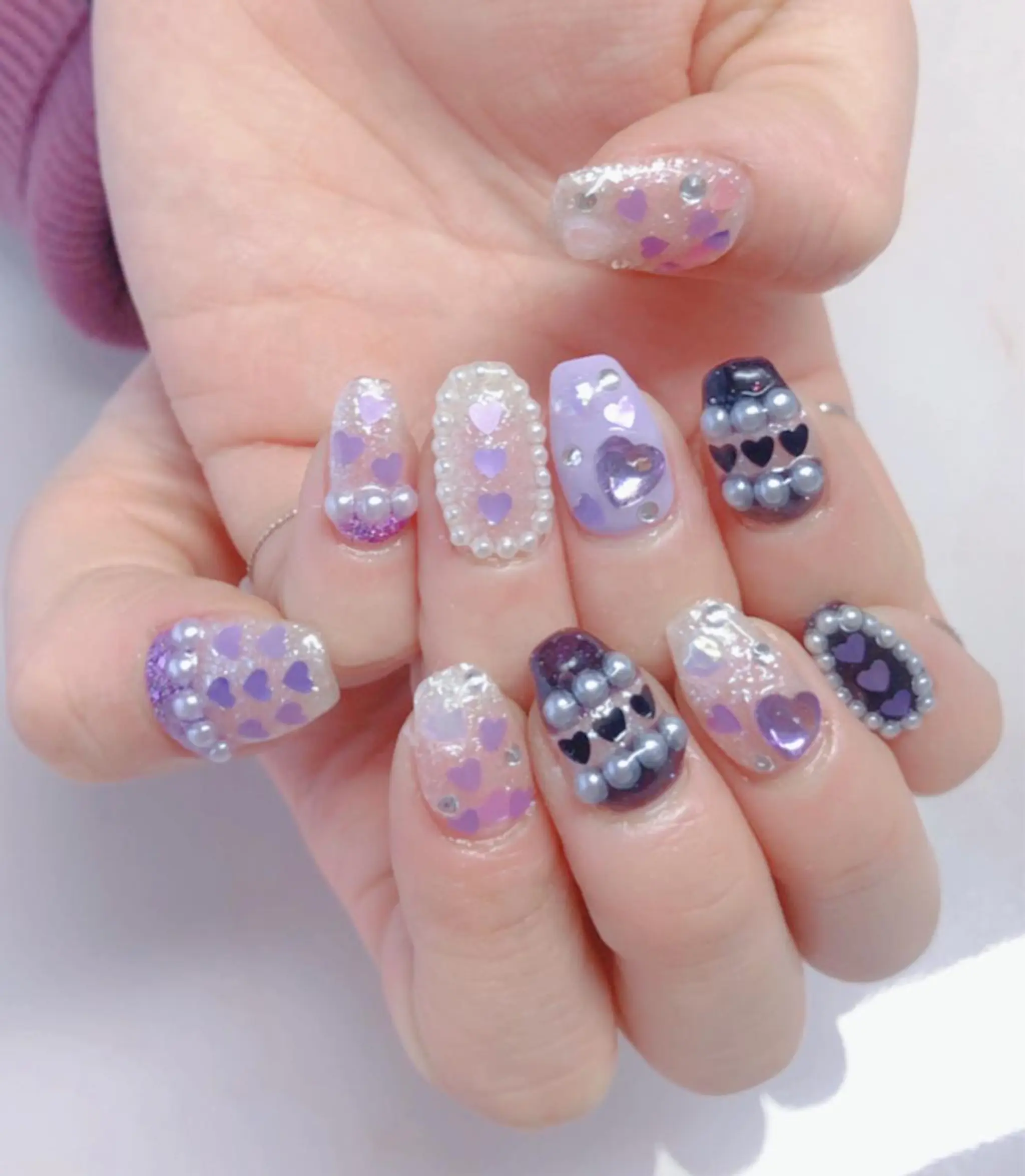 ネイル ハンドネイル ハンドケア ハク キのネイルデザイン