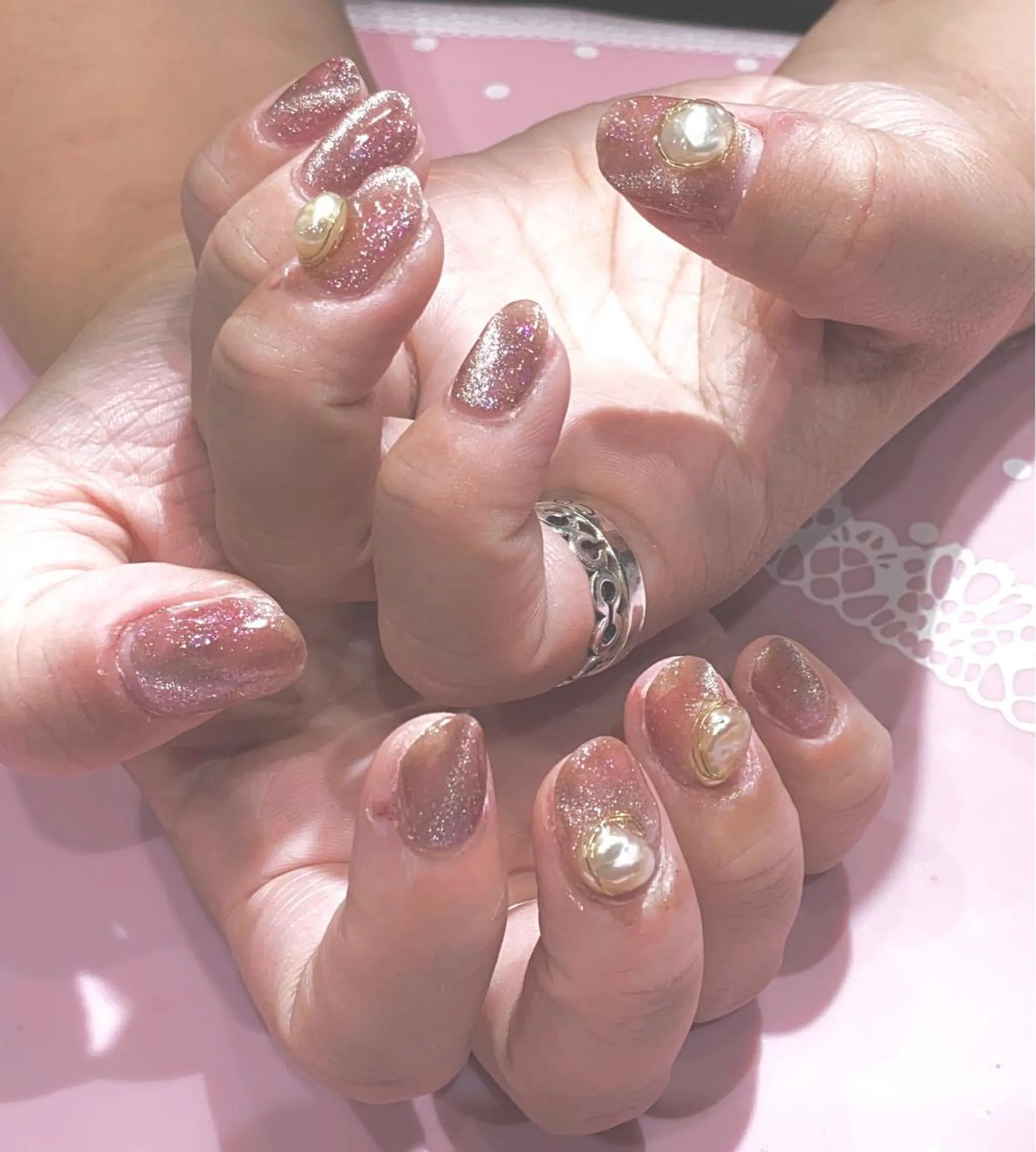 ネイル ジェルネイル マグネットネイル VIST☆ ｍａｍｉのネイルデザイン