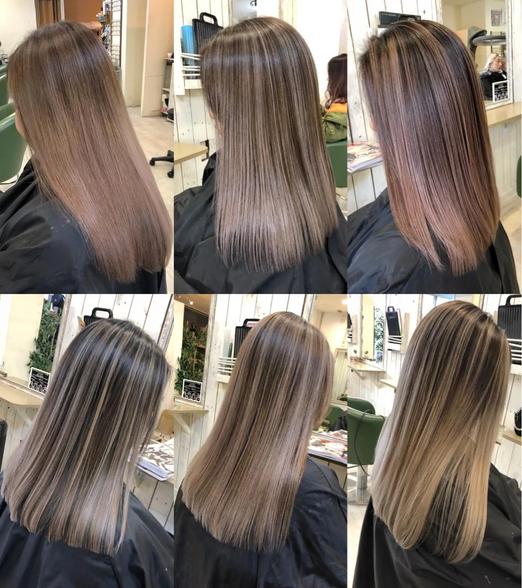 ミディアム カット ヘアカラー 韓国レイヤー外国人風 透明感カラー髪質改善のヘアスタイル