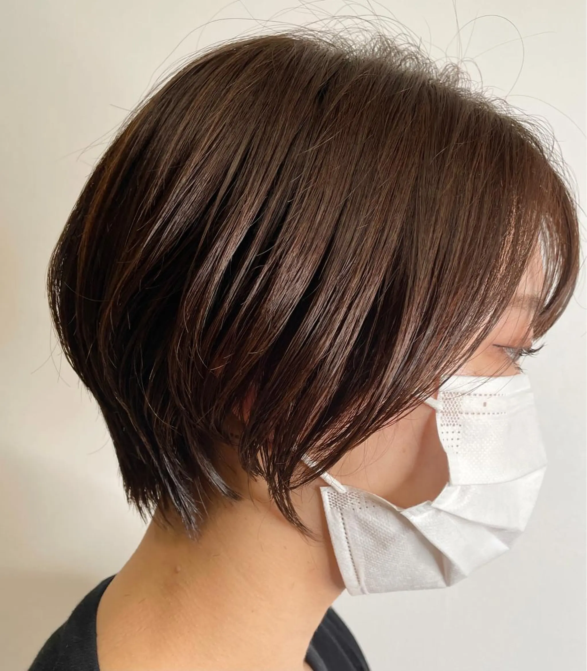 ショート くびれヘア ショートヘア コトネ🫧 韓国風レイヤーカットのヘアスタイル