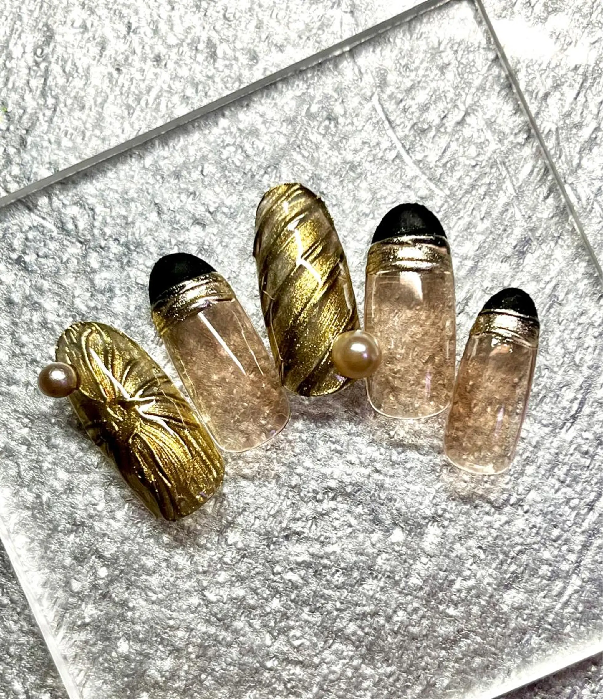 ネイル フラワーネイル ミラーネイル ハンドネイル まり りぃ〜んのネイルデザイン