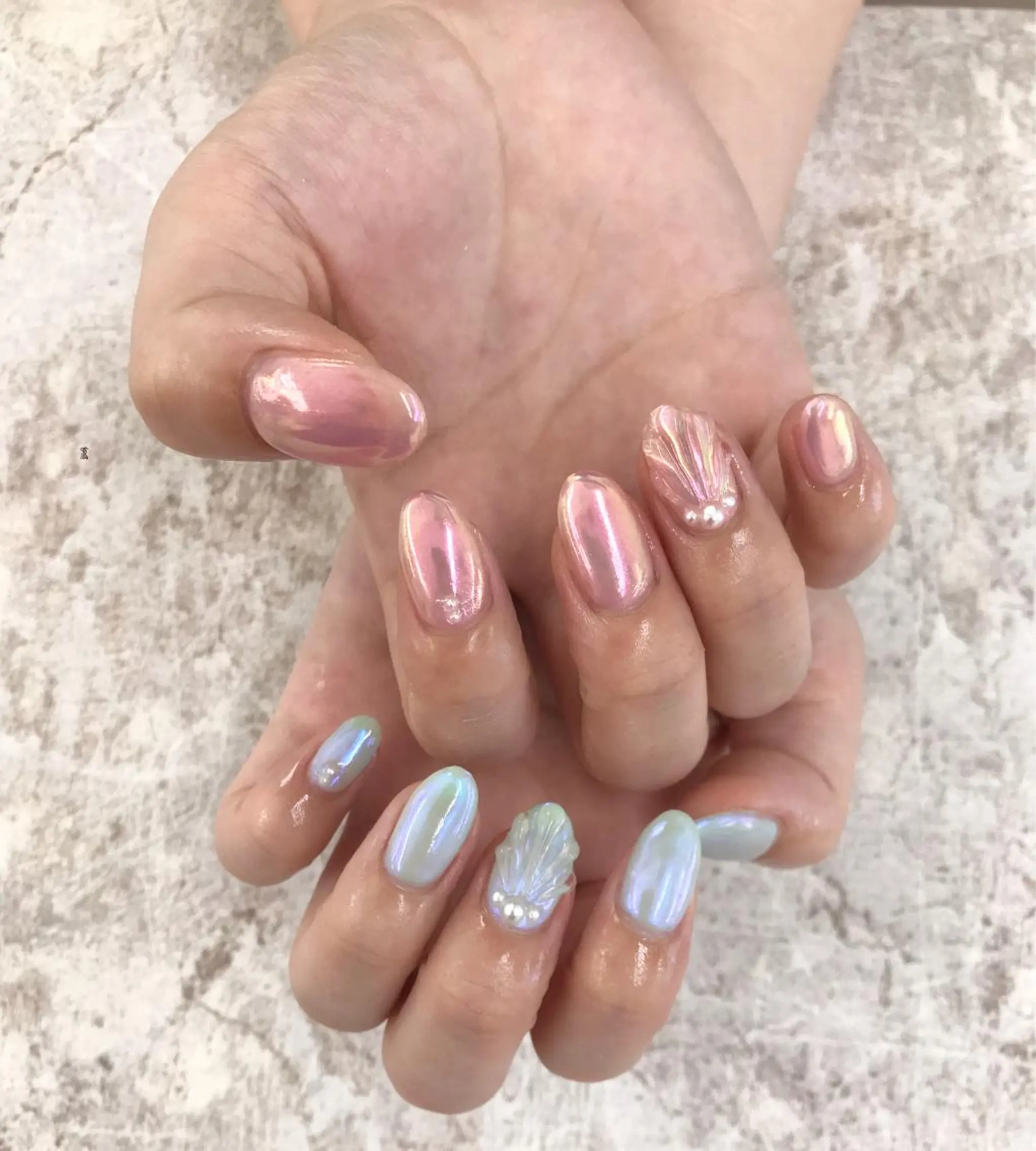 ネイル ハンドネイル ハンドケア Basic本厚木店 Mahiroᙏ̤̫͚のネイルデザイン