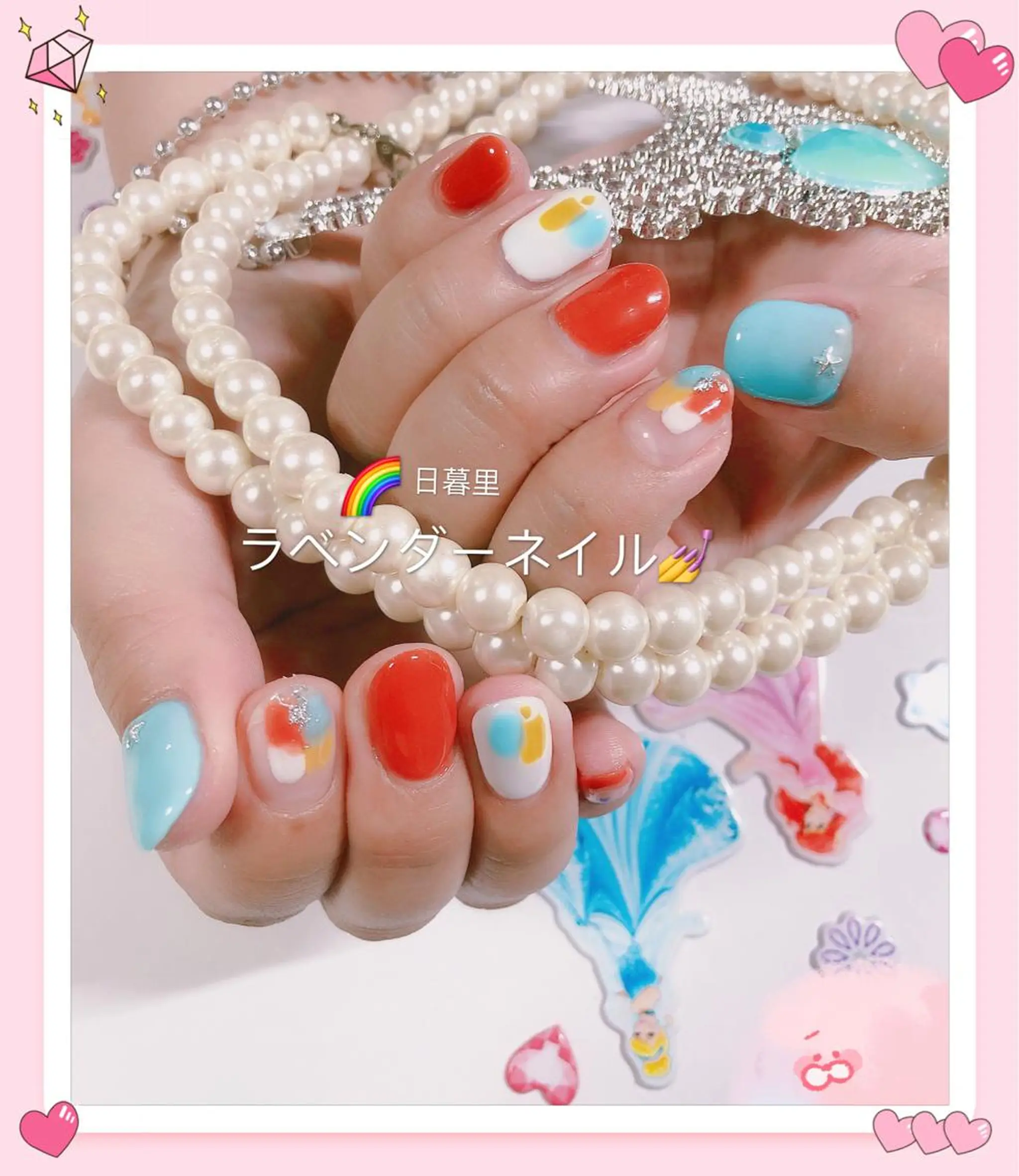 ネイル ラベンダー💖日暮里 ルル💖ネイルのネイルデザイン