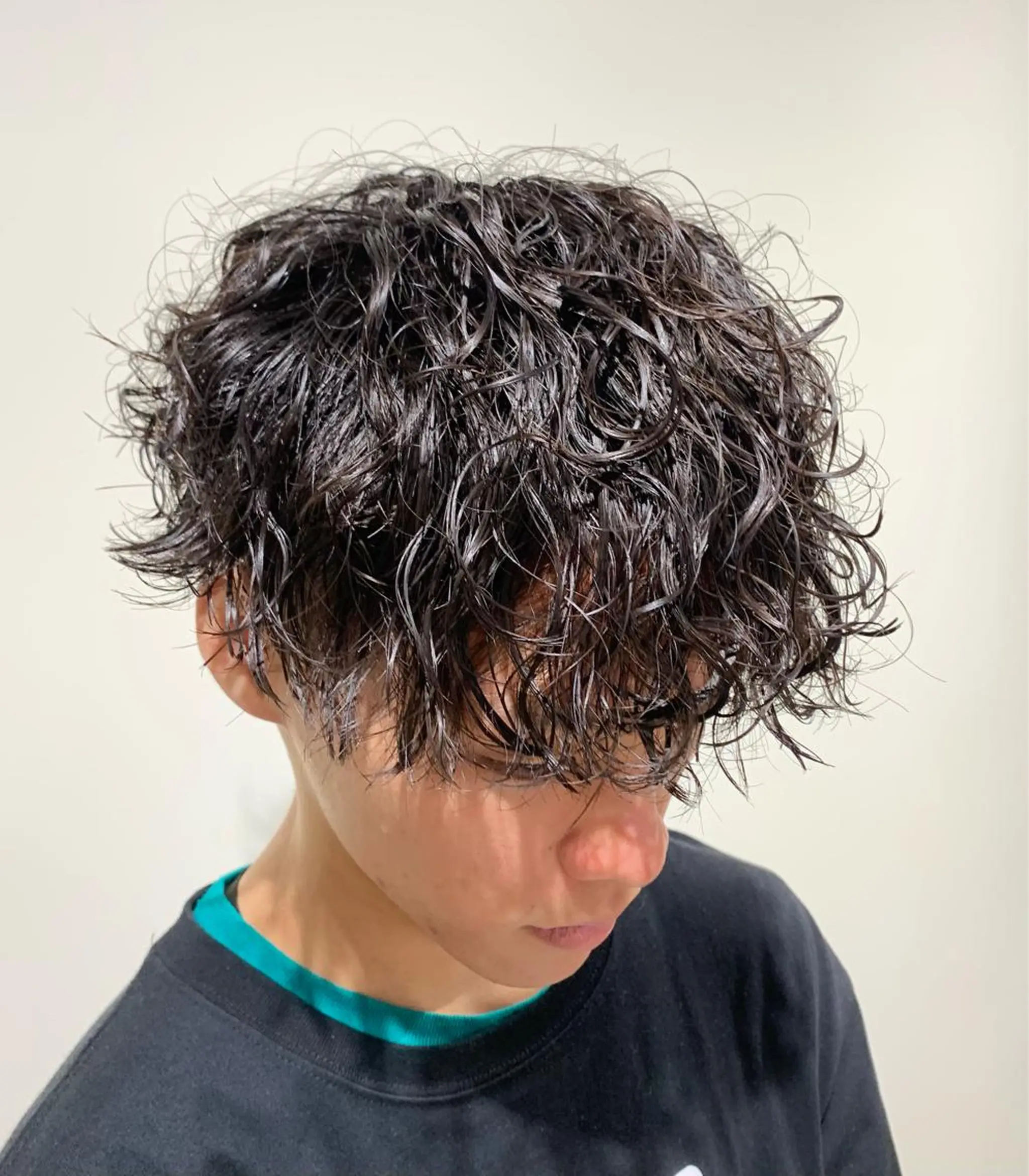 ショート パーマ カット パーマ 園田 将士のヘアスタイル