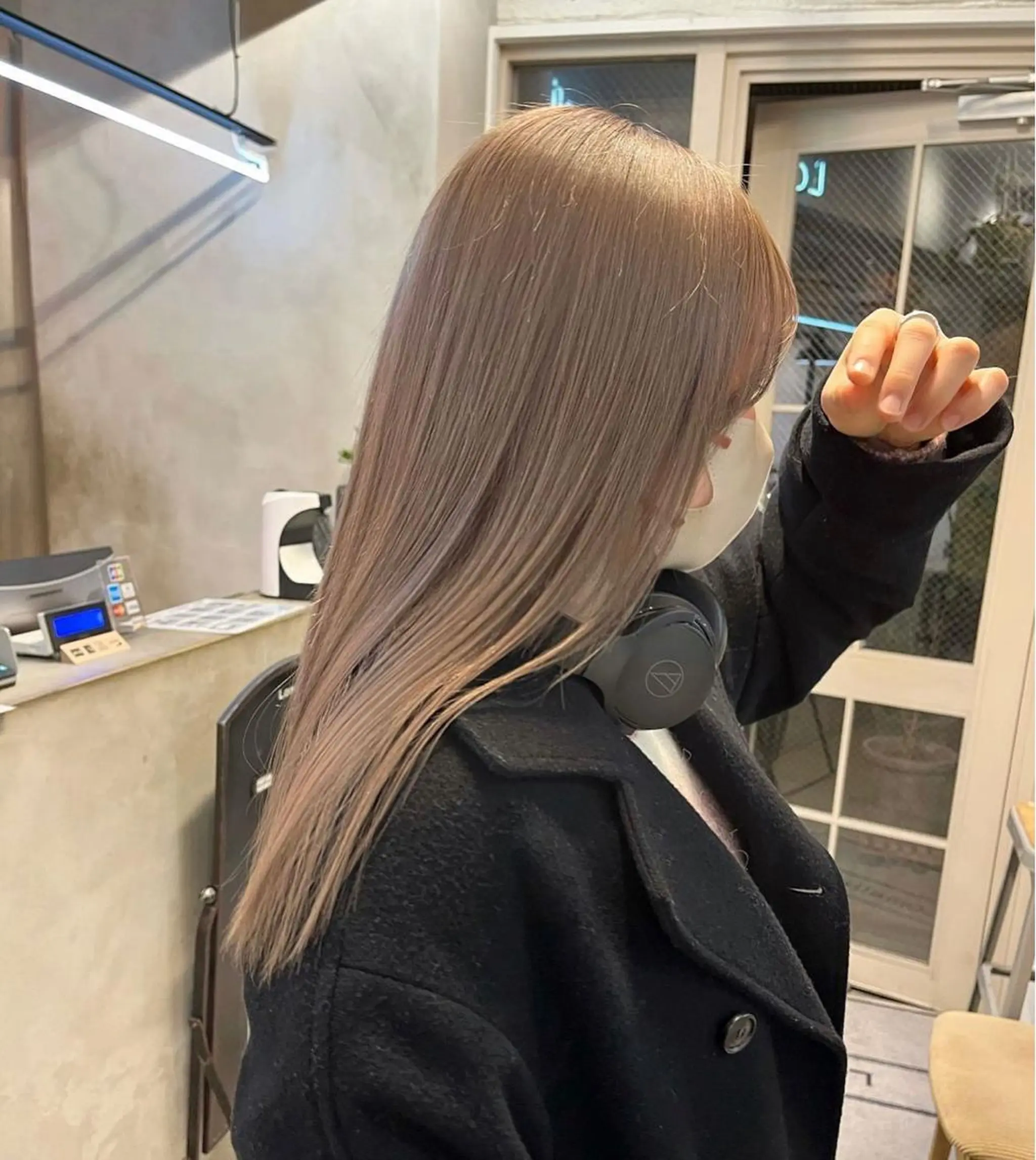 ミディアム ヘアカラー トリートメント オリーブ/縮毛♡ Natsuno🩰のヘアスタイル