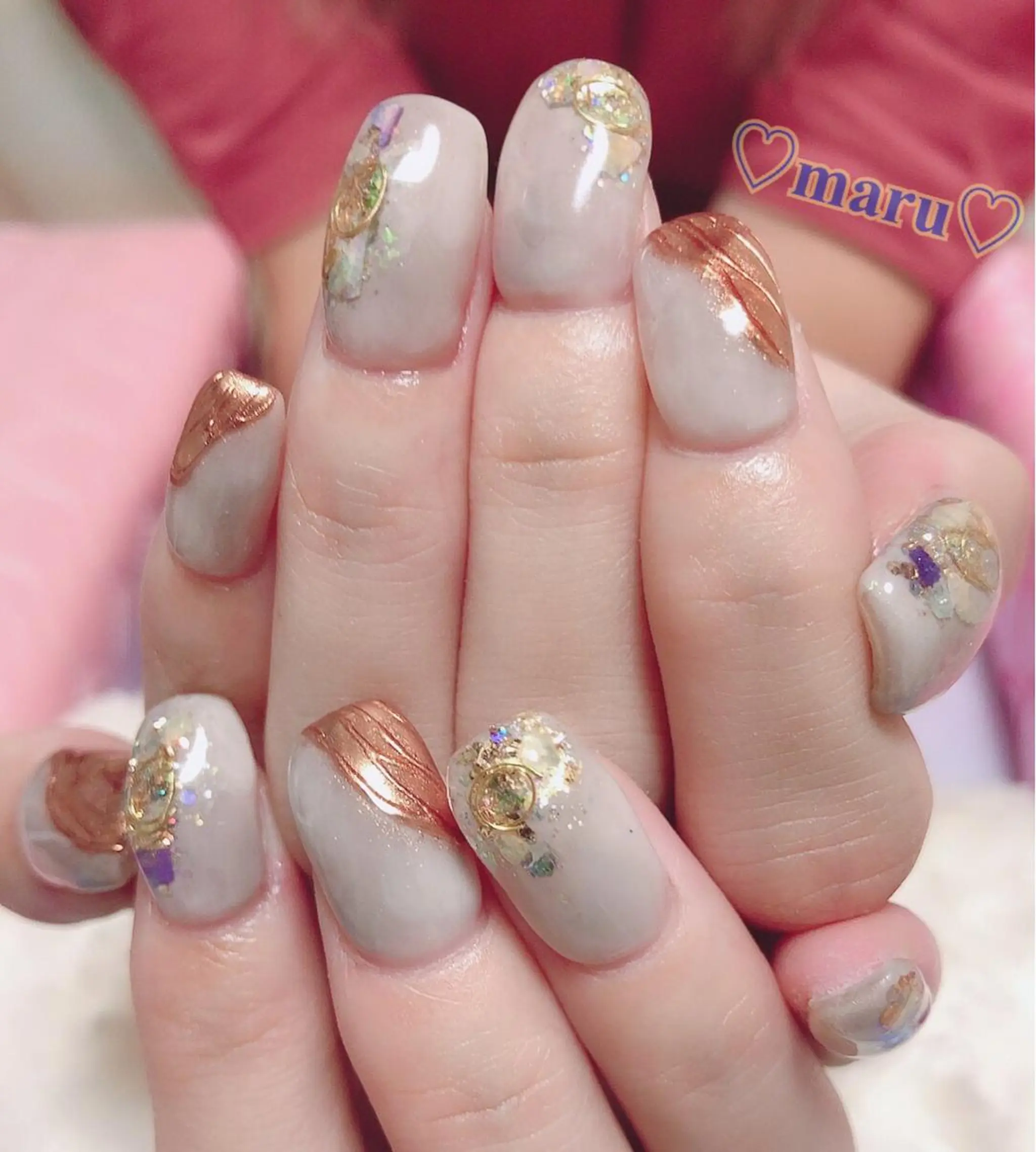 ネイル ハンドネイル フットネイル まるみ ♡のネイルデザイン