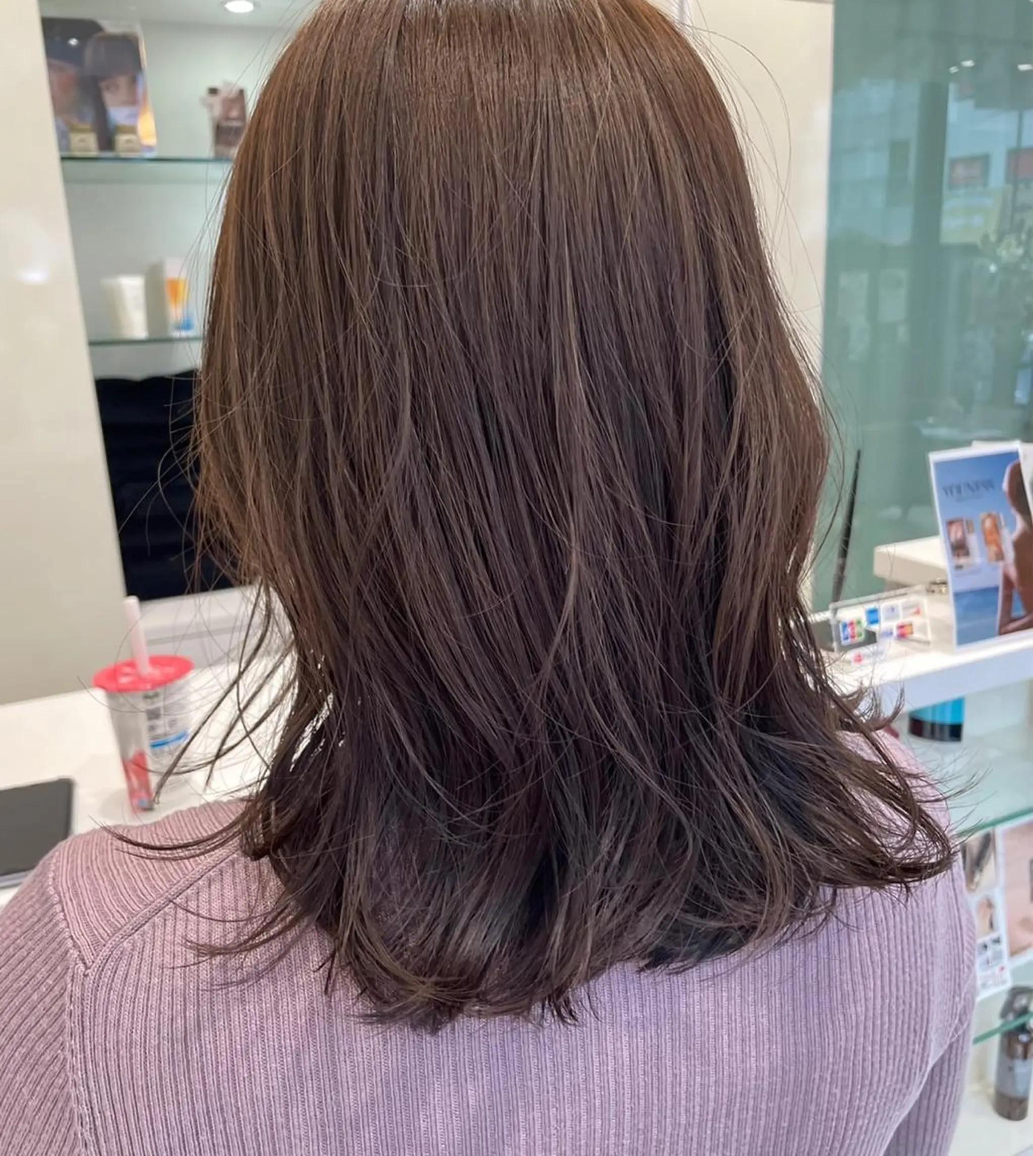 ミディアム カット トリートメント フェイシャルエステ＆まつげサロン　La Pleine Lune【プレーヌリュンヌ】所属・YURI /まつげパーマのヘアスタイル