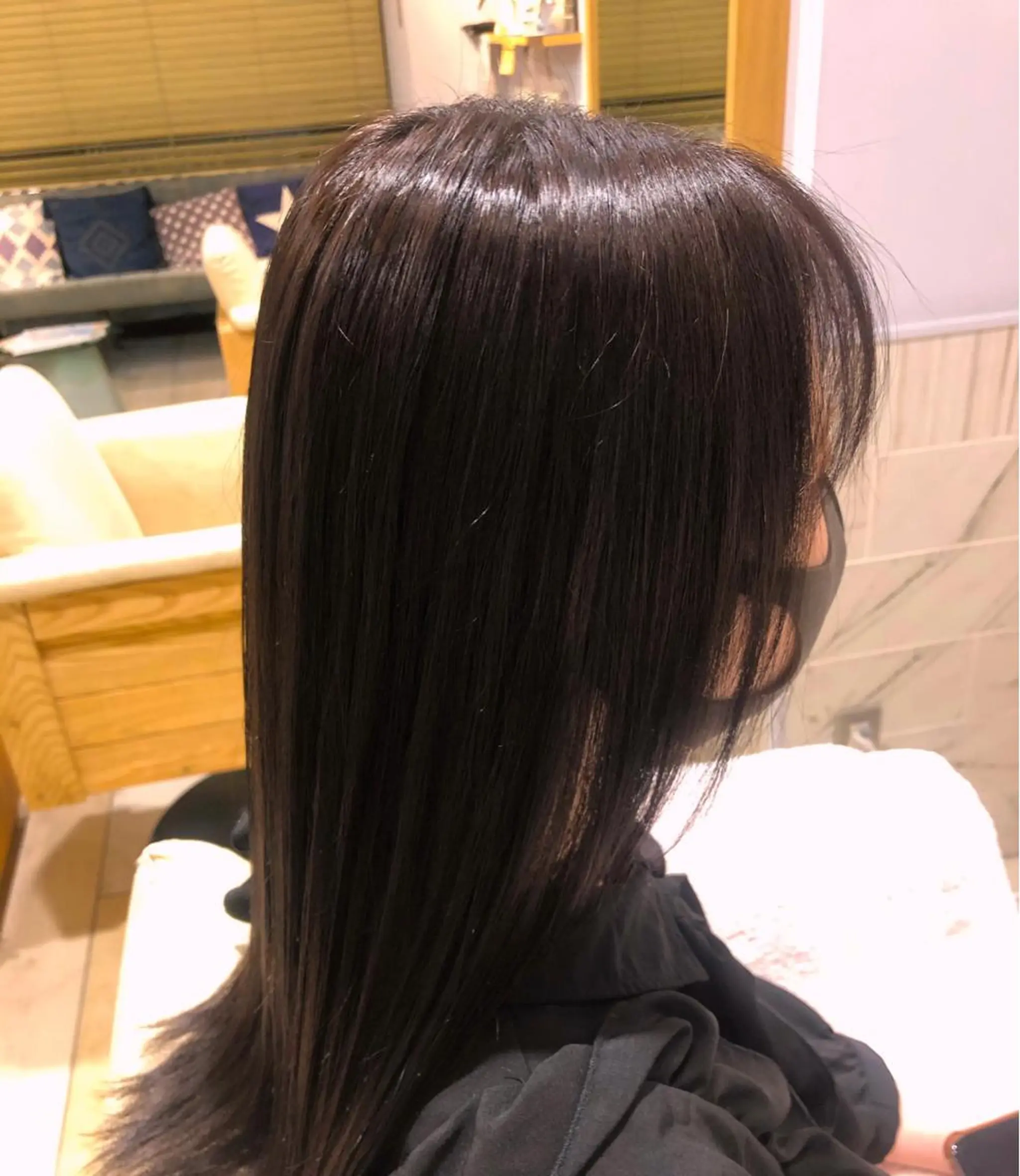 ロング カラー ヘアカラー ヘッドスパ すげさやか ✨メンズカットパーマのヘアスタイル