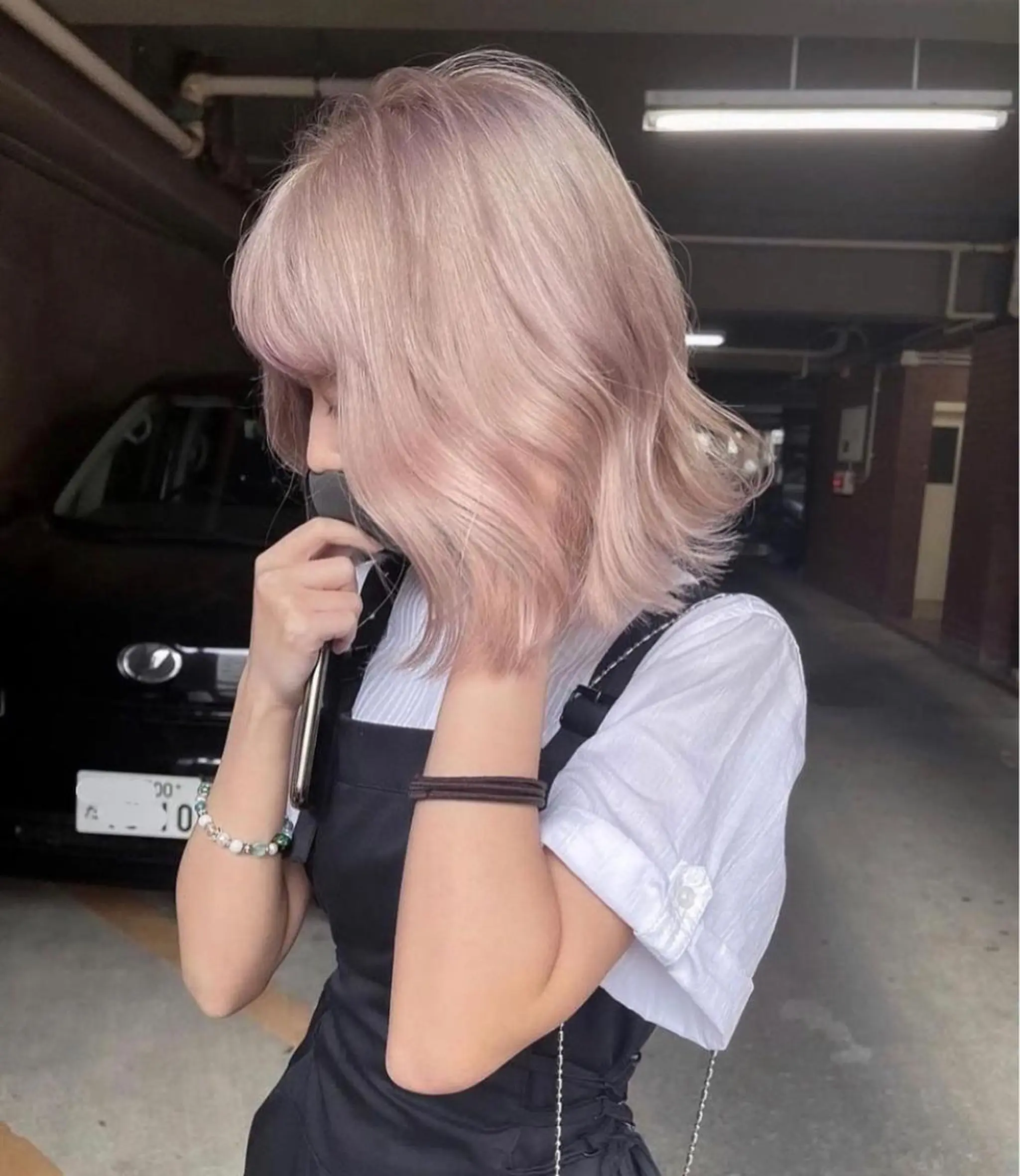 ミディアム LAME所属・RU NAのヘアスタイル