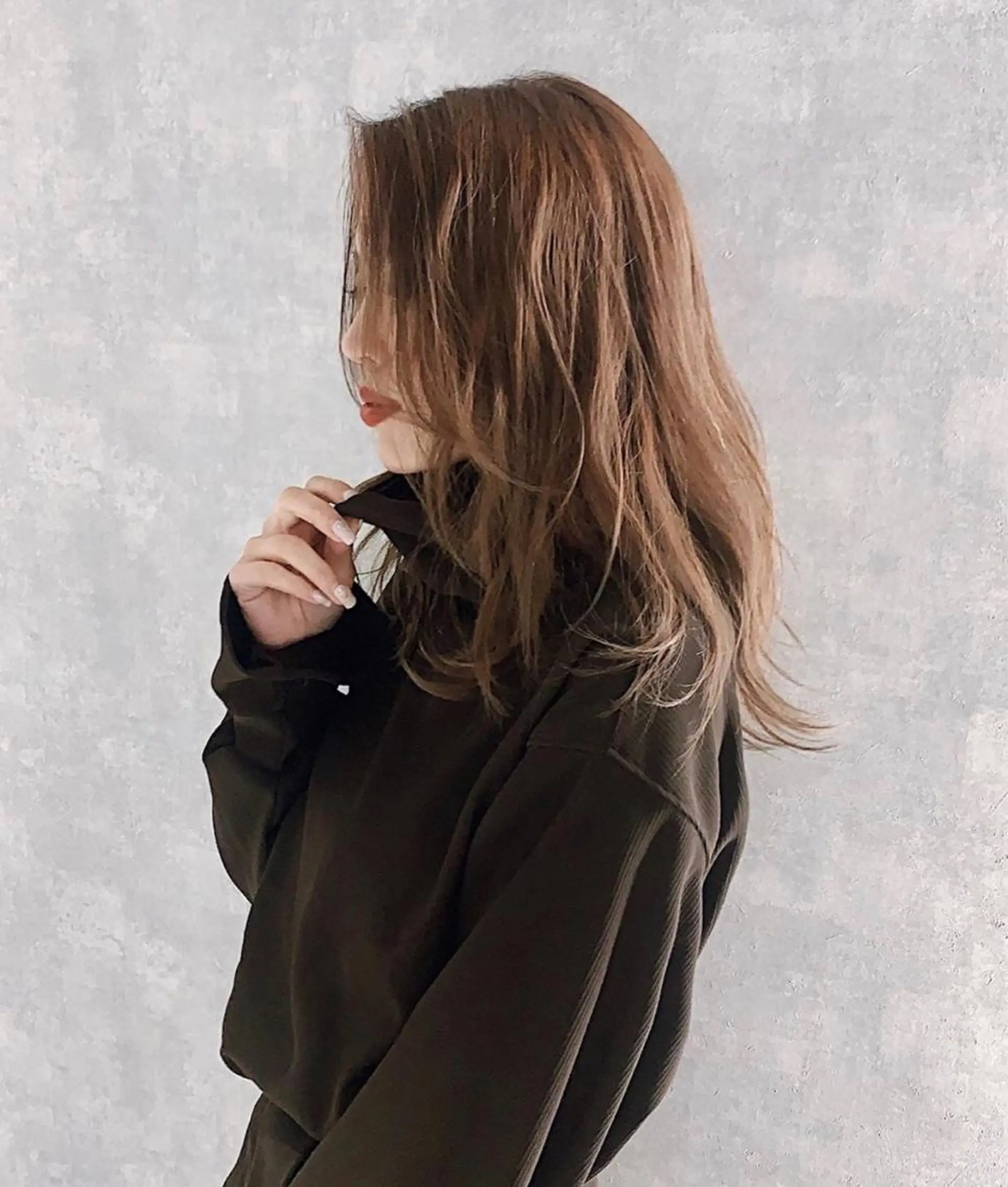 セミロング ヘアカラー トリートメント ✨赤味消しカラー✨ 韓国ヘア/古川恭平のヘアスタイル