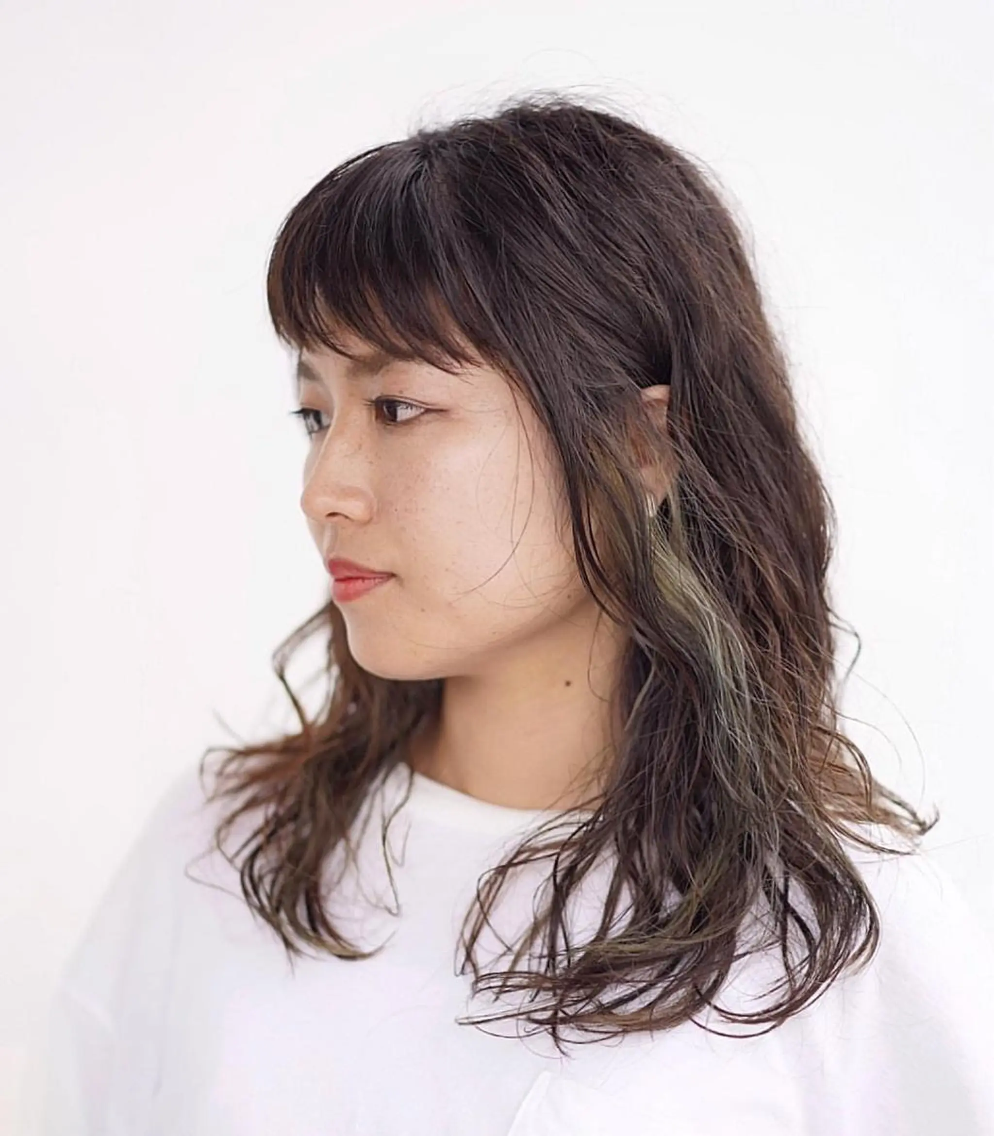 ミディアム カラー パーマ ミディアムパーマ salon m ni サロンマーニ所属・久保田 一のヘアスタイル