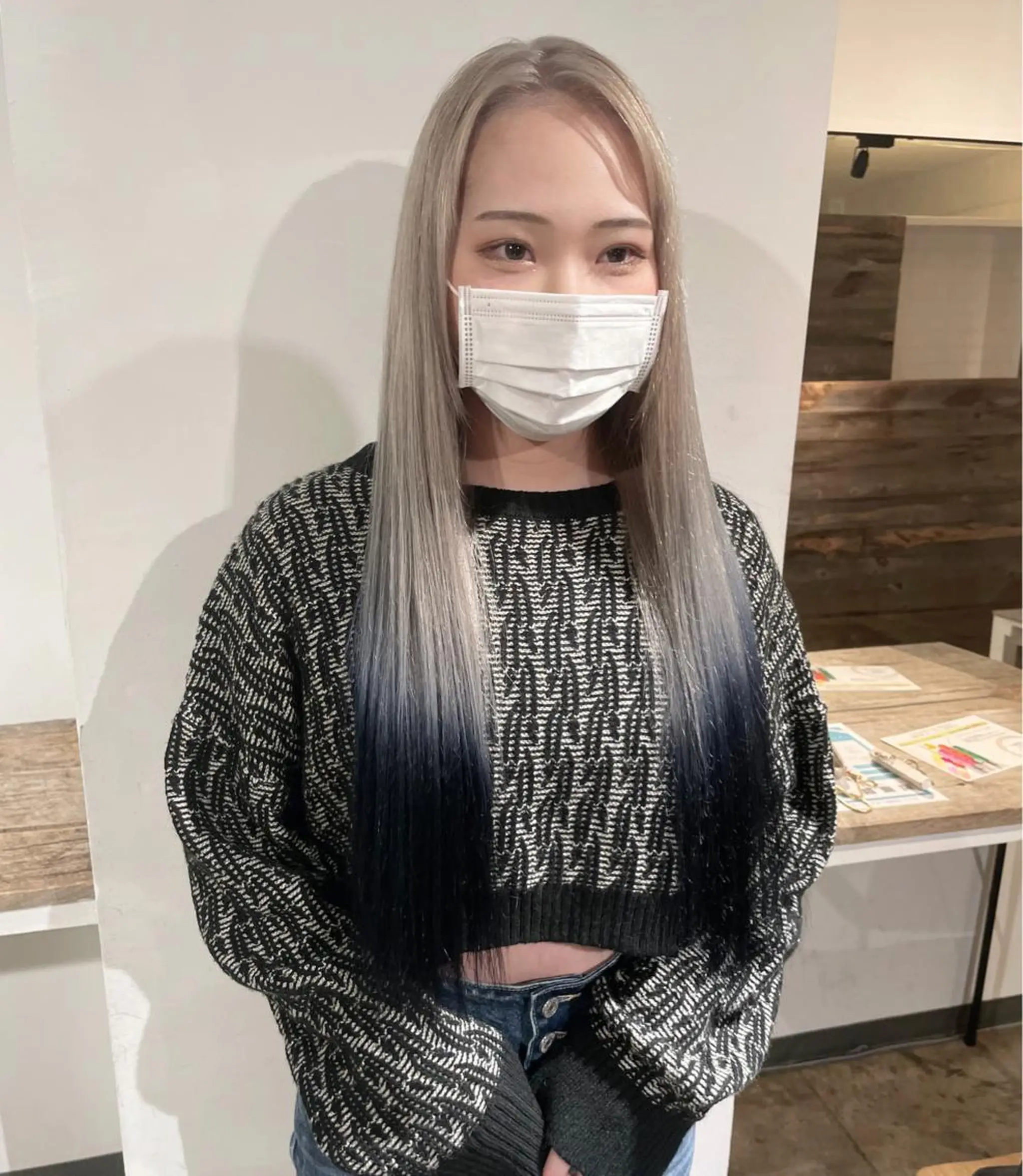 ロング カラー ヘアカラー トリートメント ヘアセット ✨艶ブリーチカラー ✨四ノ宮裕己のヘアスタイル