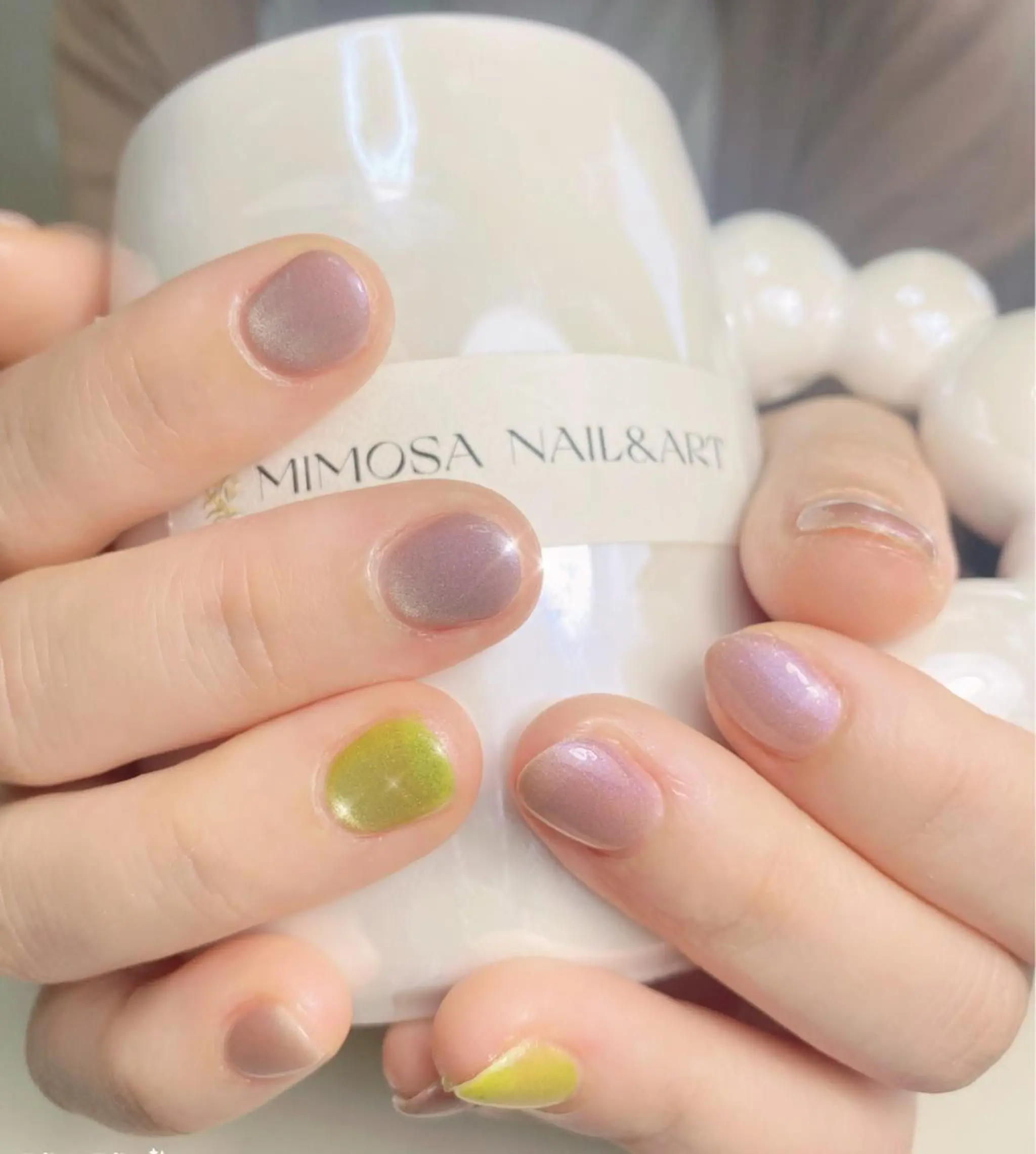 ネイル ハンドネイル ハンドケア 🫧Mimosa 吉祥寺のネイルデザイン