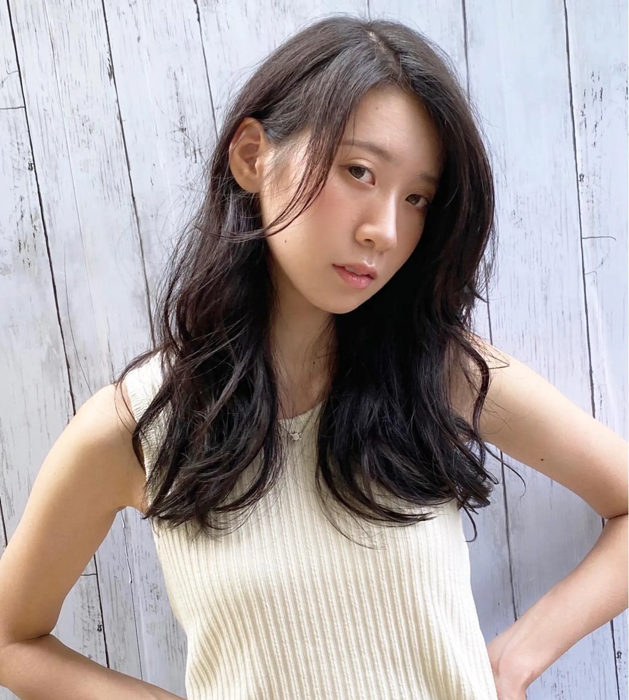 ミディアム カラー イルミナカラー カット ヘアカラー grand juteのヘアスタイル