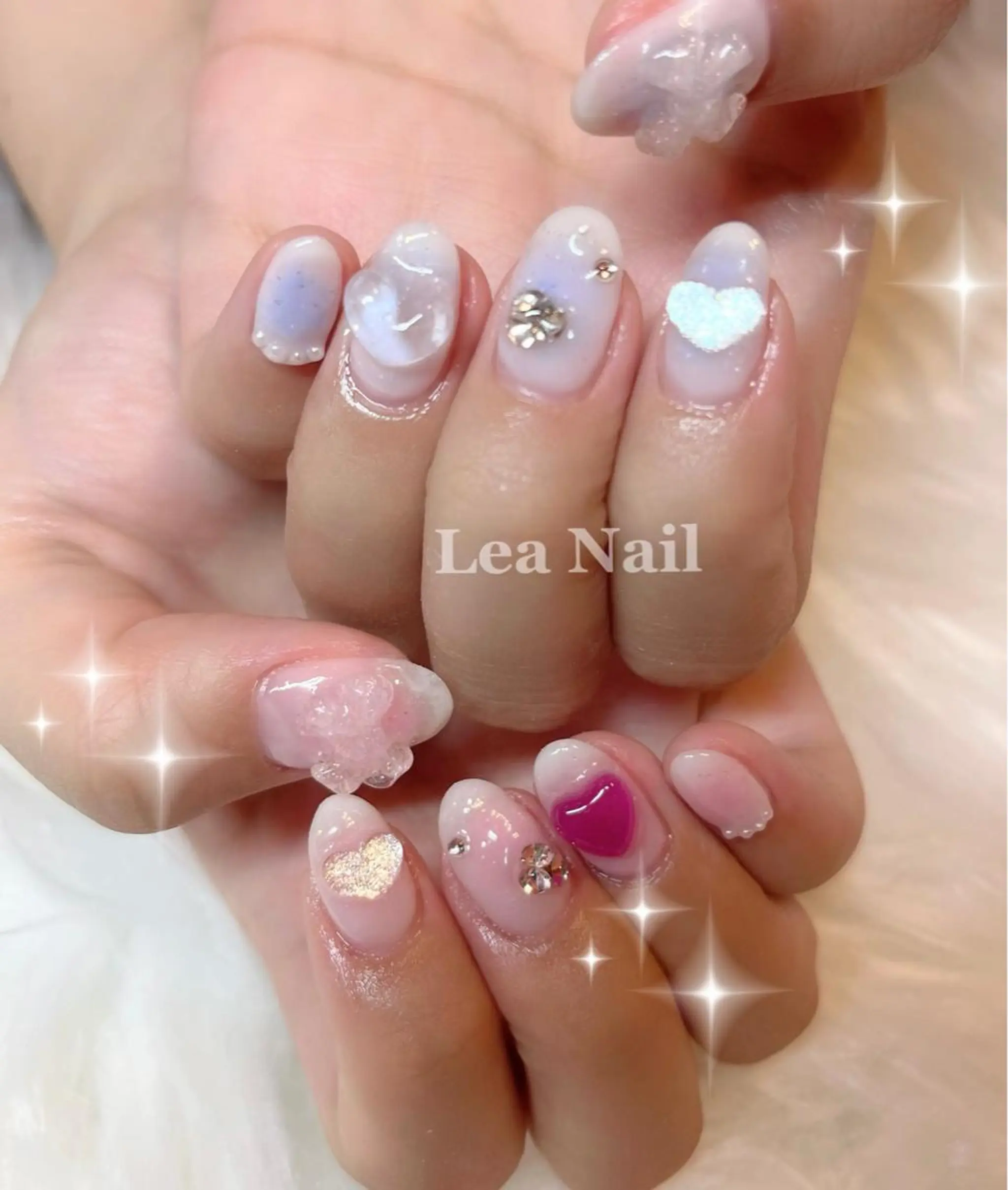 ネイル ハート Lea Nailのネイルデザイン