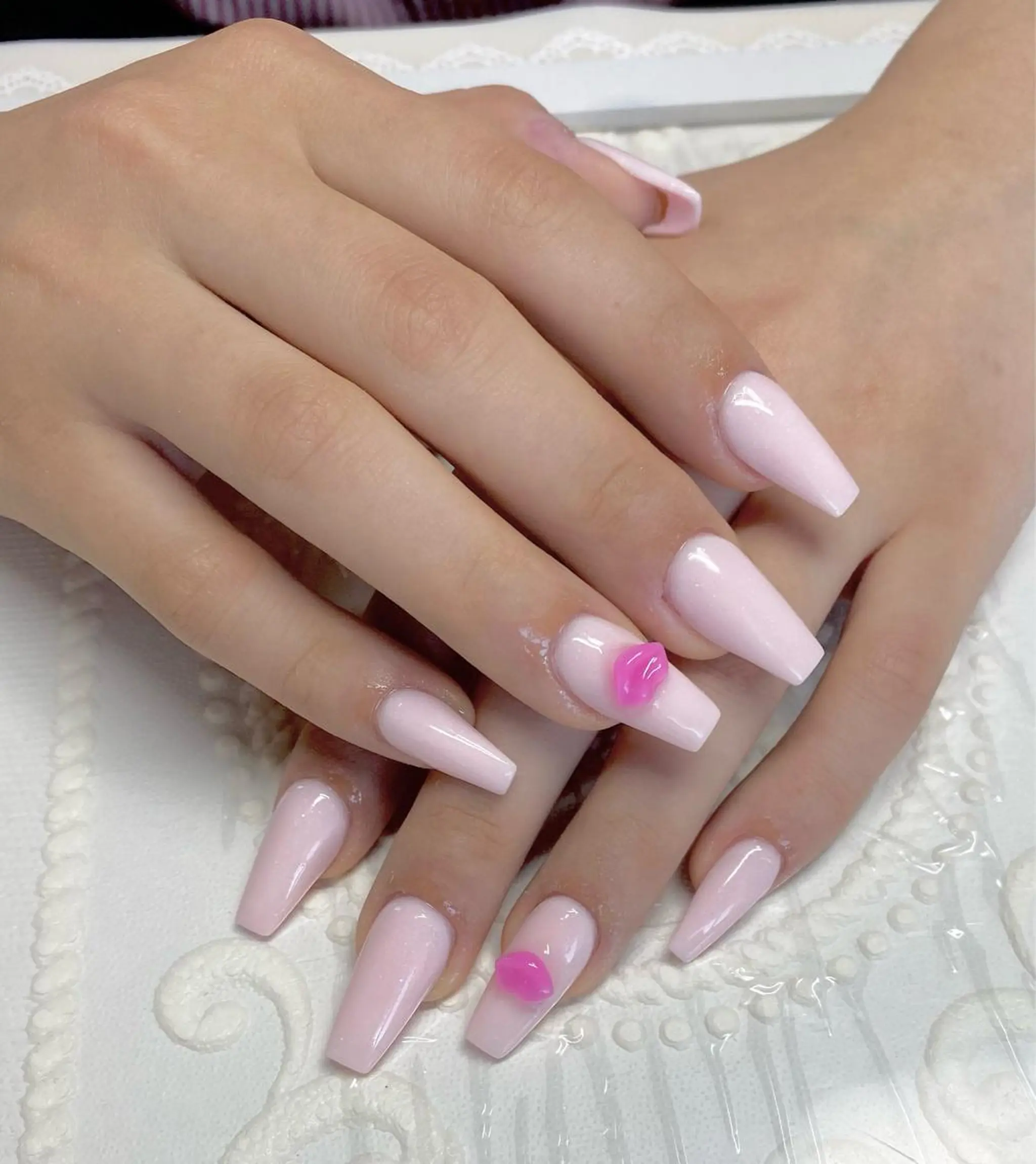 セミロング ネイル ハンドネイル lune nail_2017のその他イメージ
