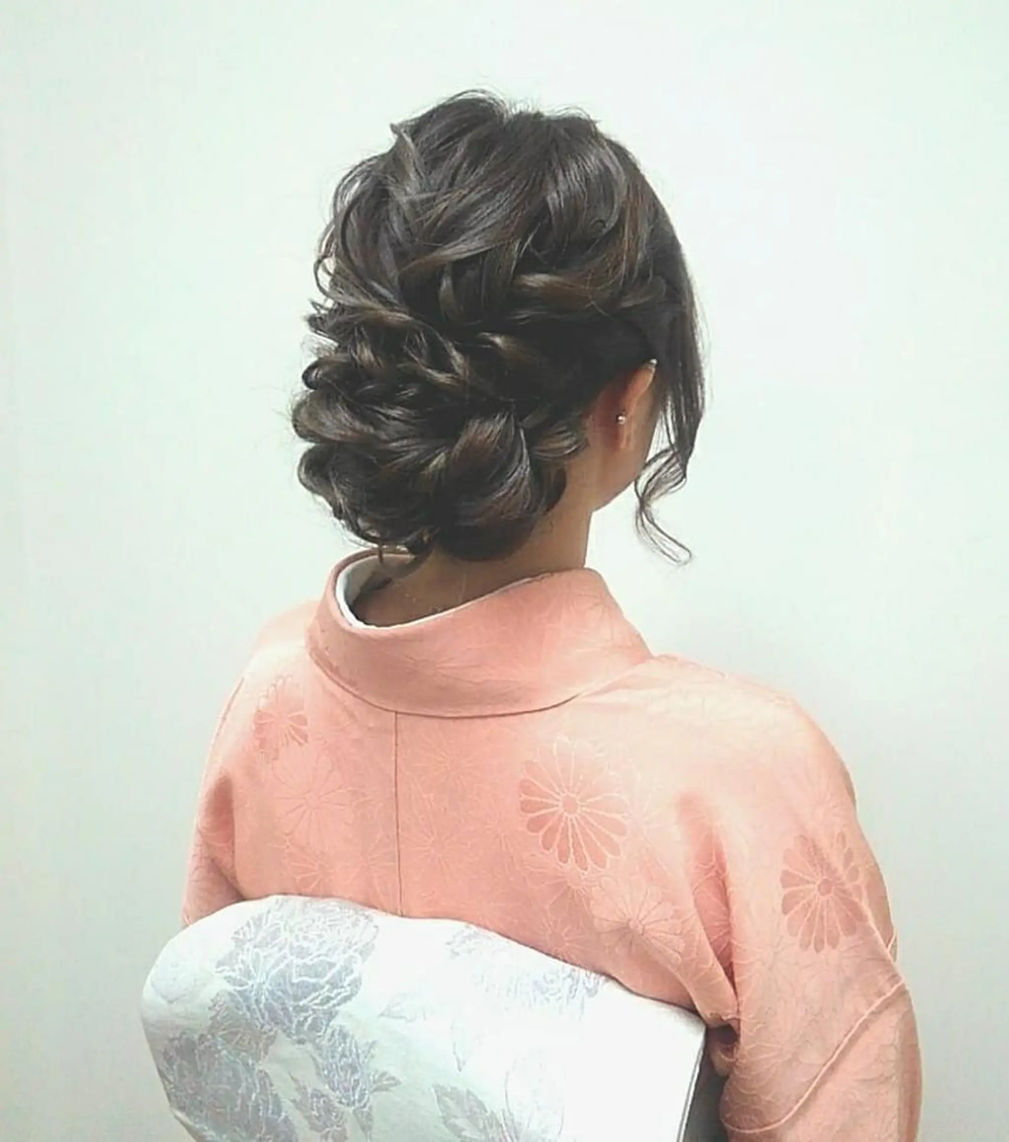 ヘアアレンジ セミロング 着付け Hair&Make Delight*のヘアスタイル