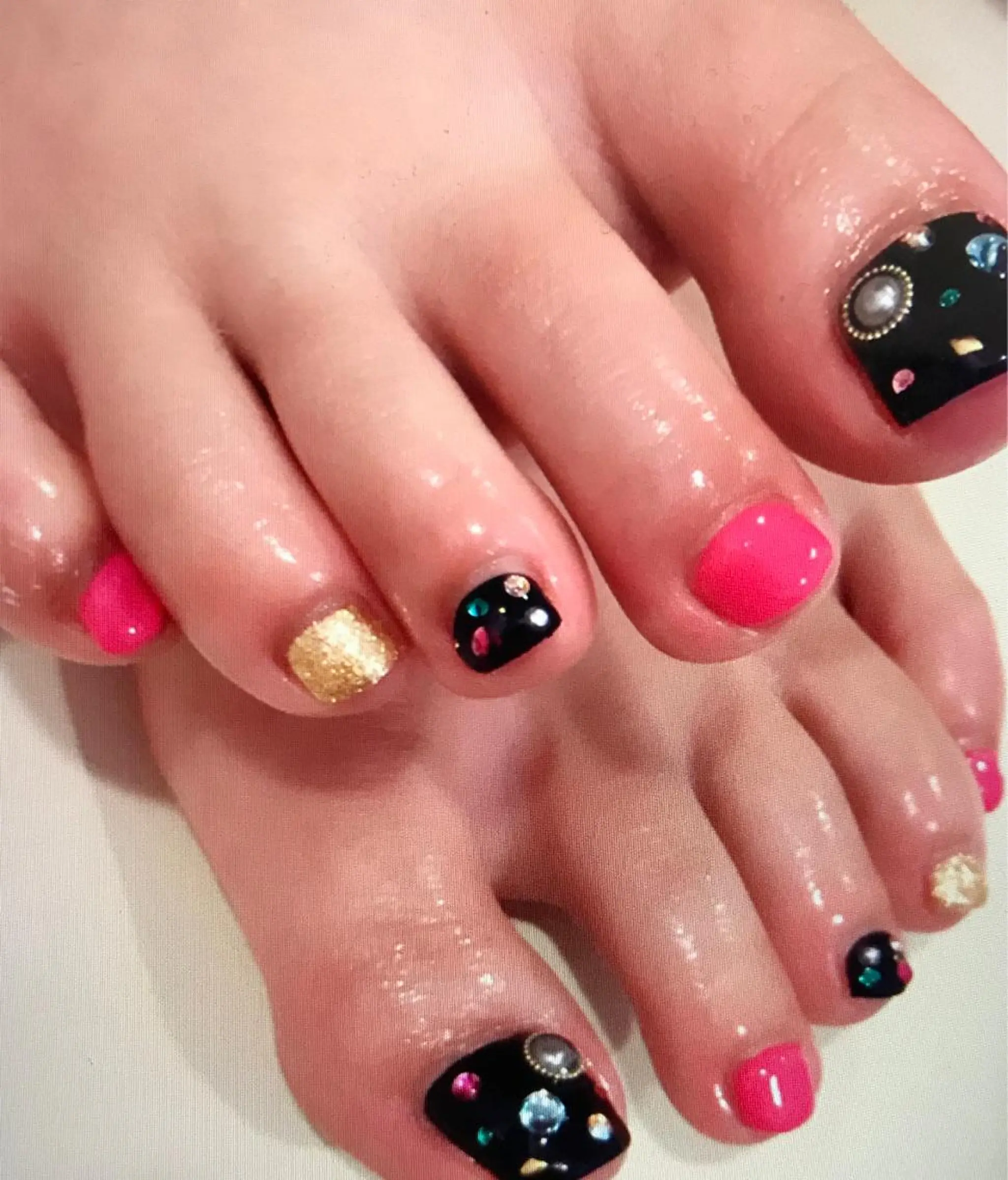 ネイル アートネイル ストーンネイル ネイル/耳つぼ /新ホワイトニングのネイルデザイン