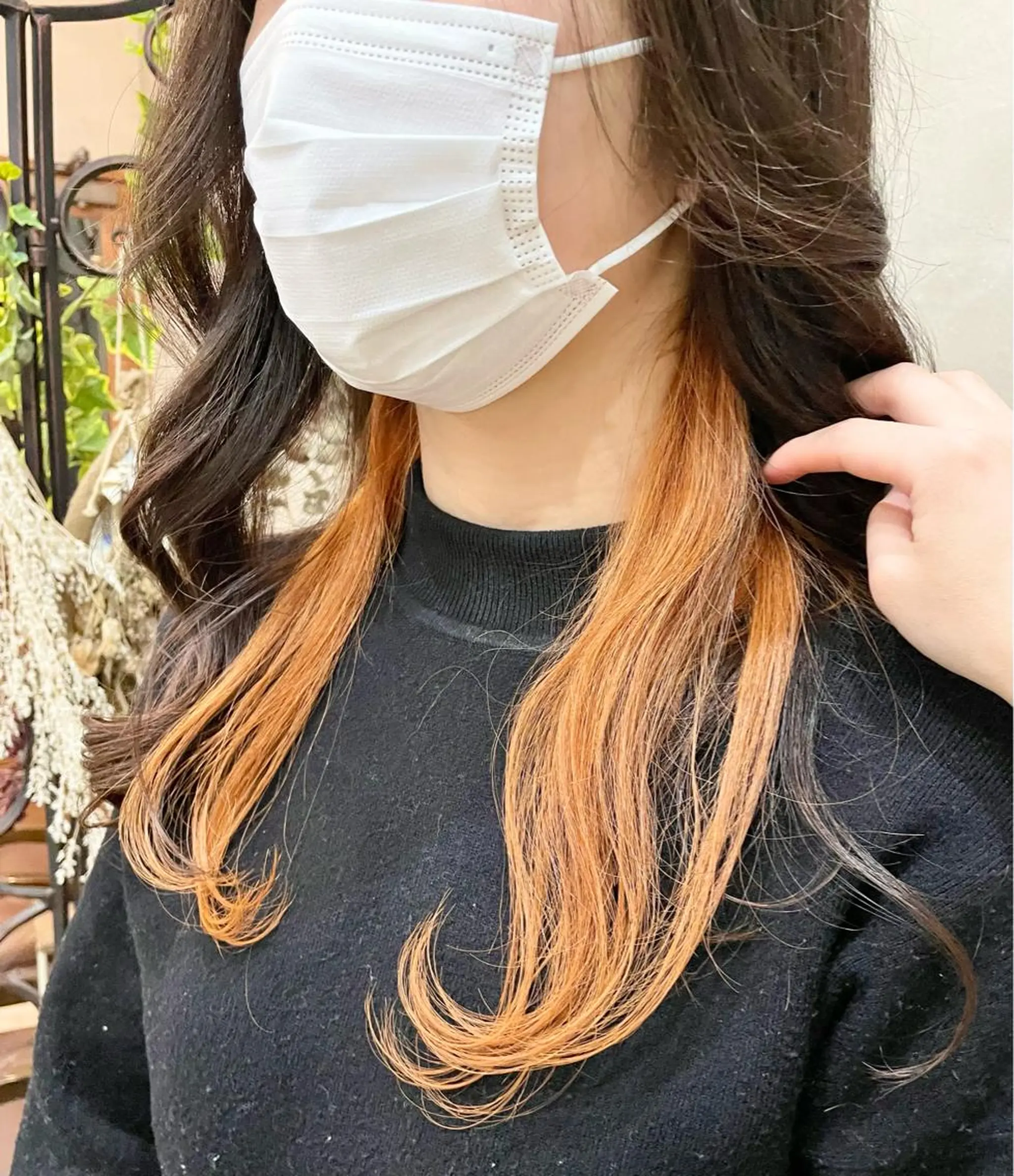 ロング カラー カット ヘアカラー トリートメント 【ピンク/韓国ヘア/ ヘアセット】亜海のヘアスタイル