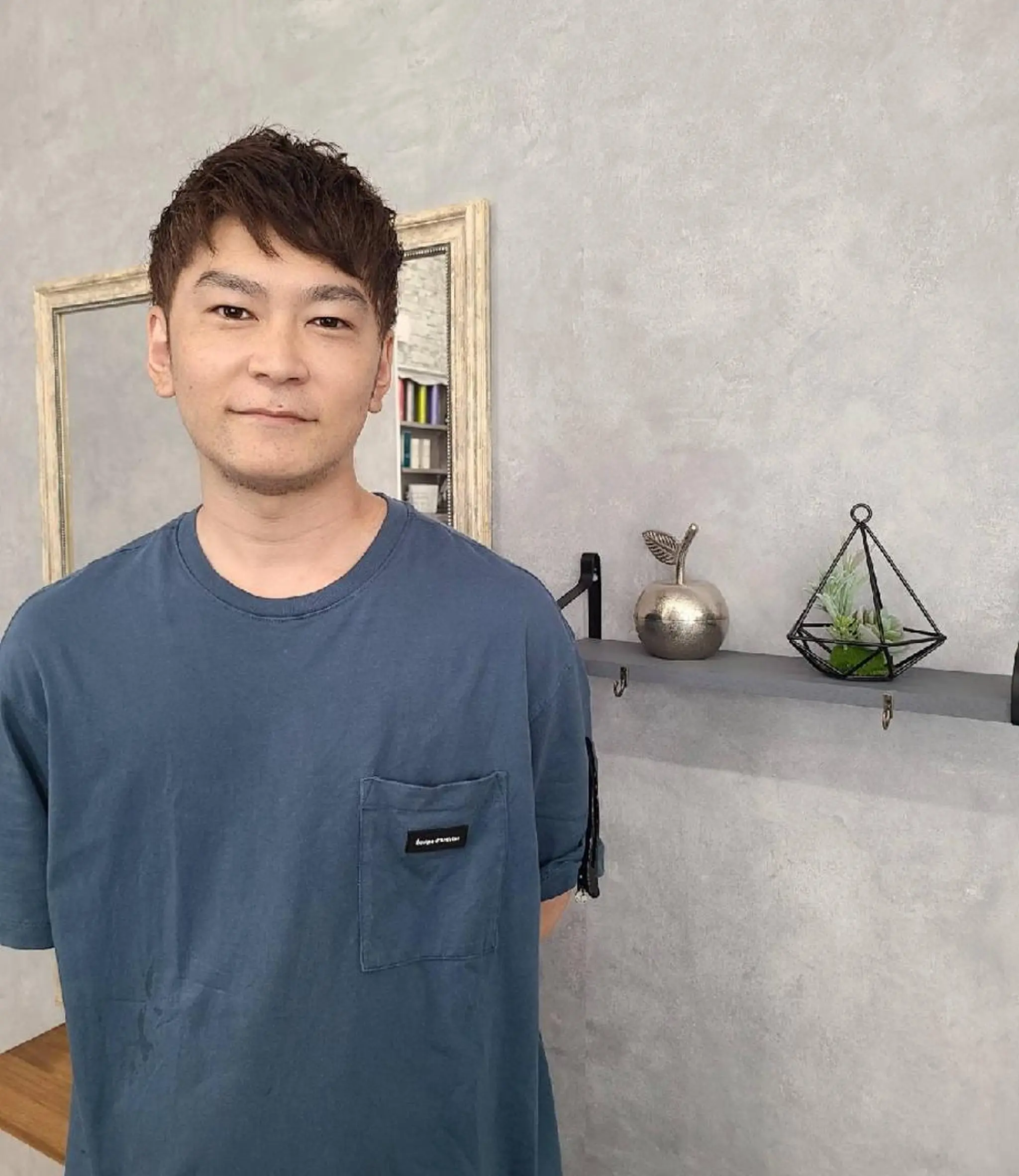 メンズ メンズブリーチ メンズ韓国風 カット Stella Lux ステラ ルークスのヘアスタイル