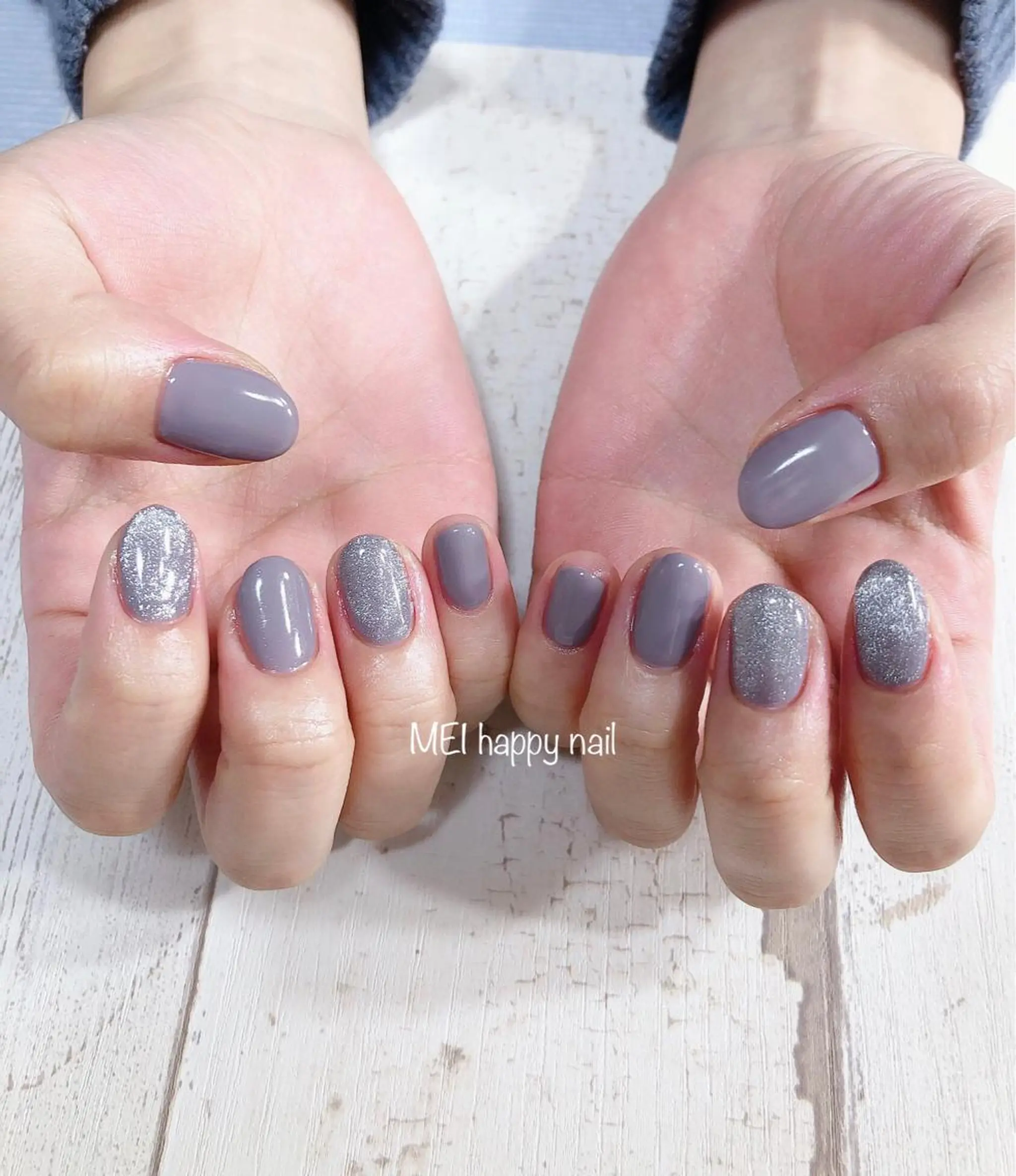 ネイル 北浦和 自爪育成ケアのネイルデザイン