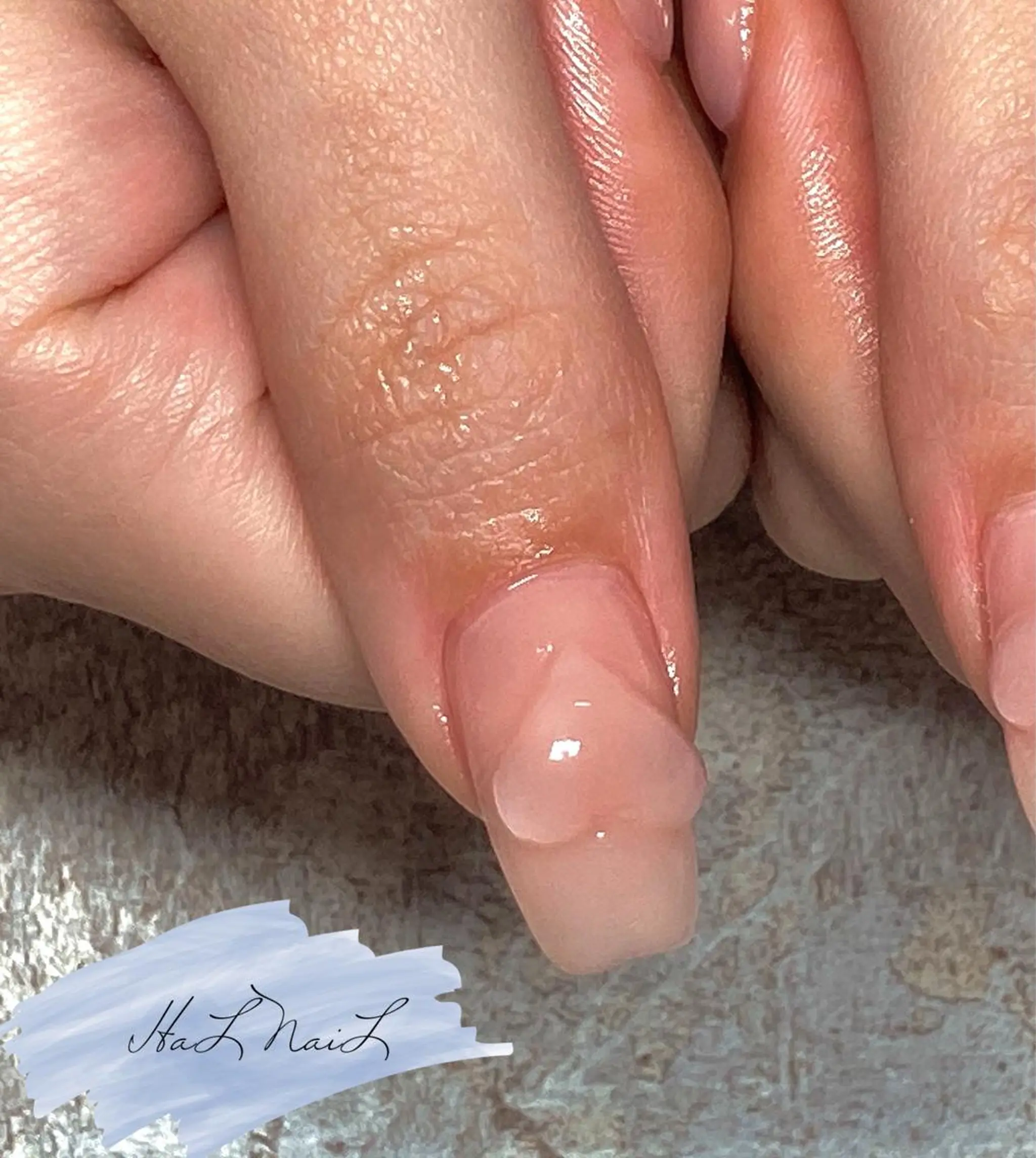 ネイル クリアネイル ハート HaL NaiLのネイルデザイン